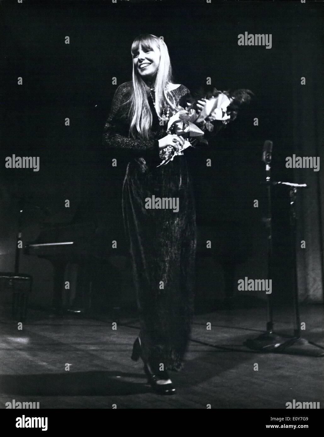 1. Januar 1969 - Jonie Mitchell, Carnegie Hall 01.02.69 Stockfoto