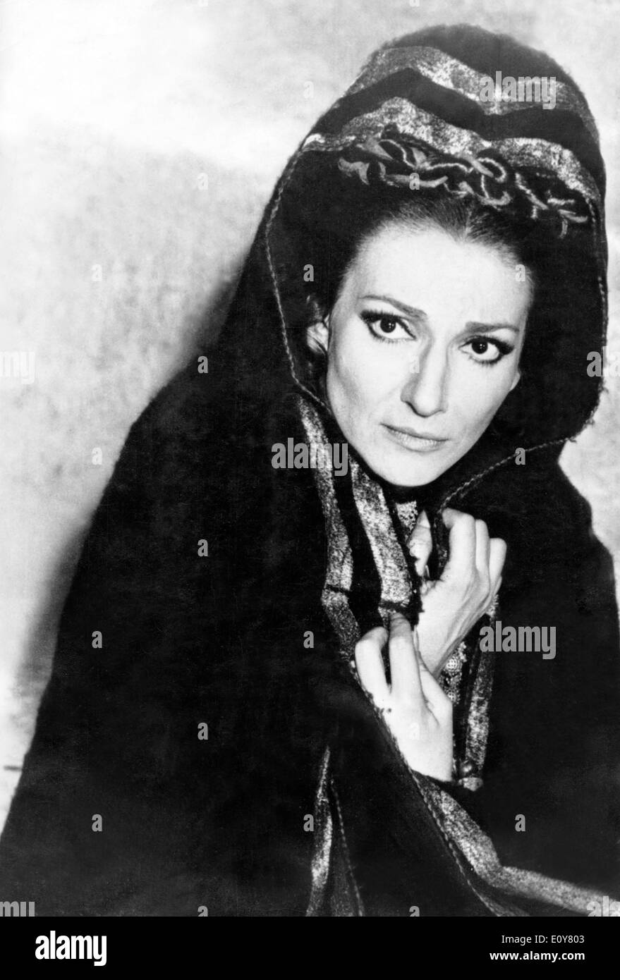 Oper Sängerin Maria Callas im Film Medea Stockfoto