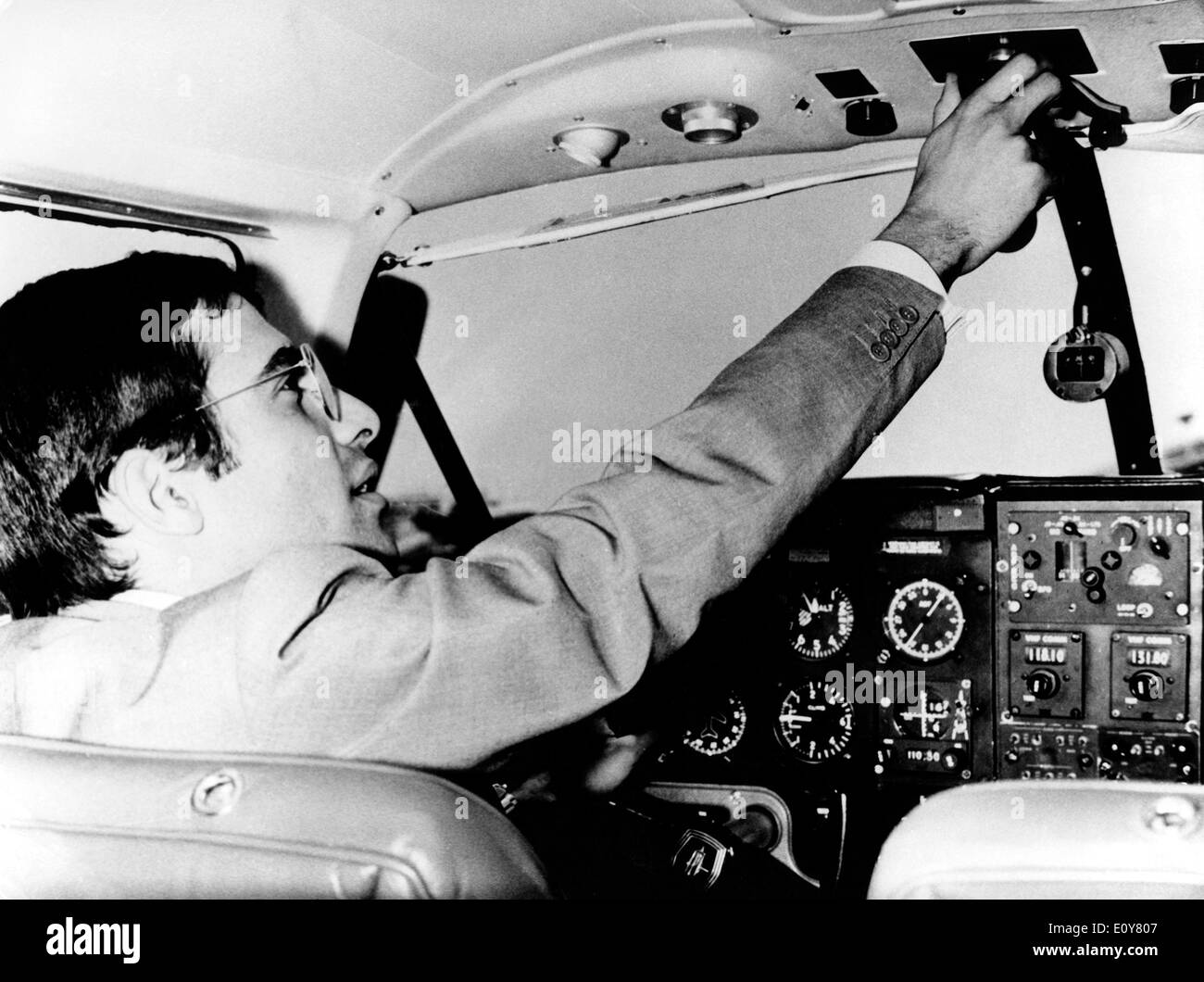 Alexander Onassis Pilotierung Privatjet Stockfoto