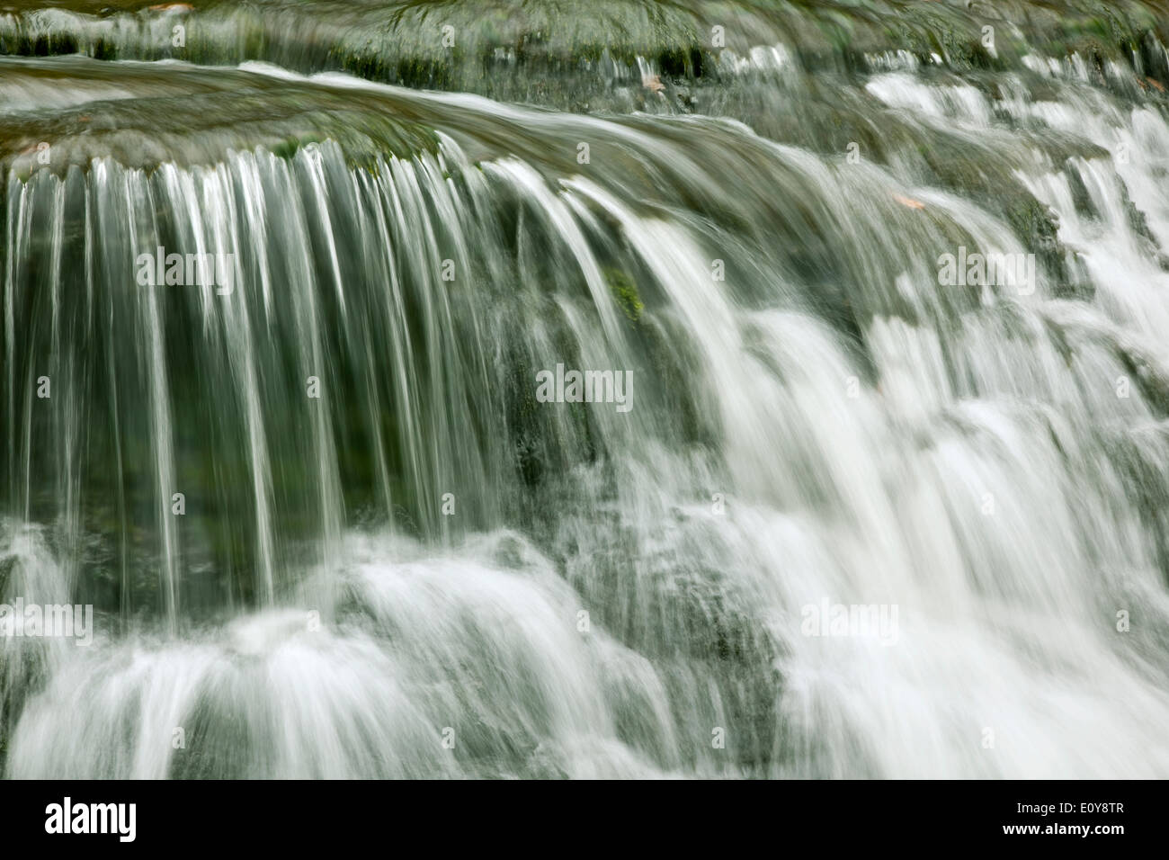 Eine Nahaufnahme Bild eines Wasserfalls in den North York Moors National Park Stockfoto