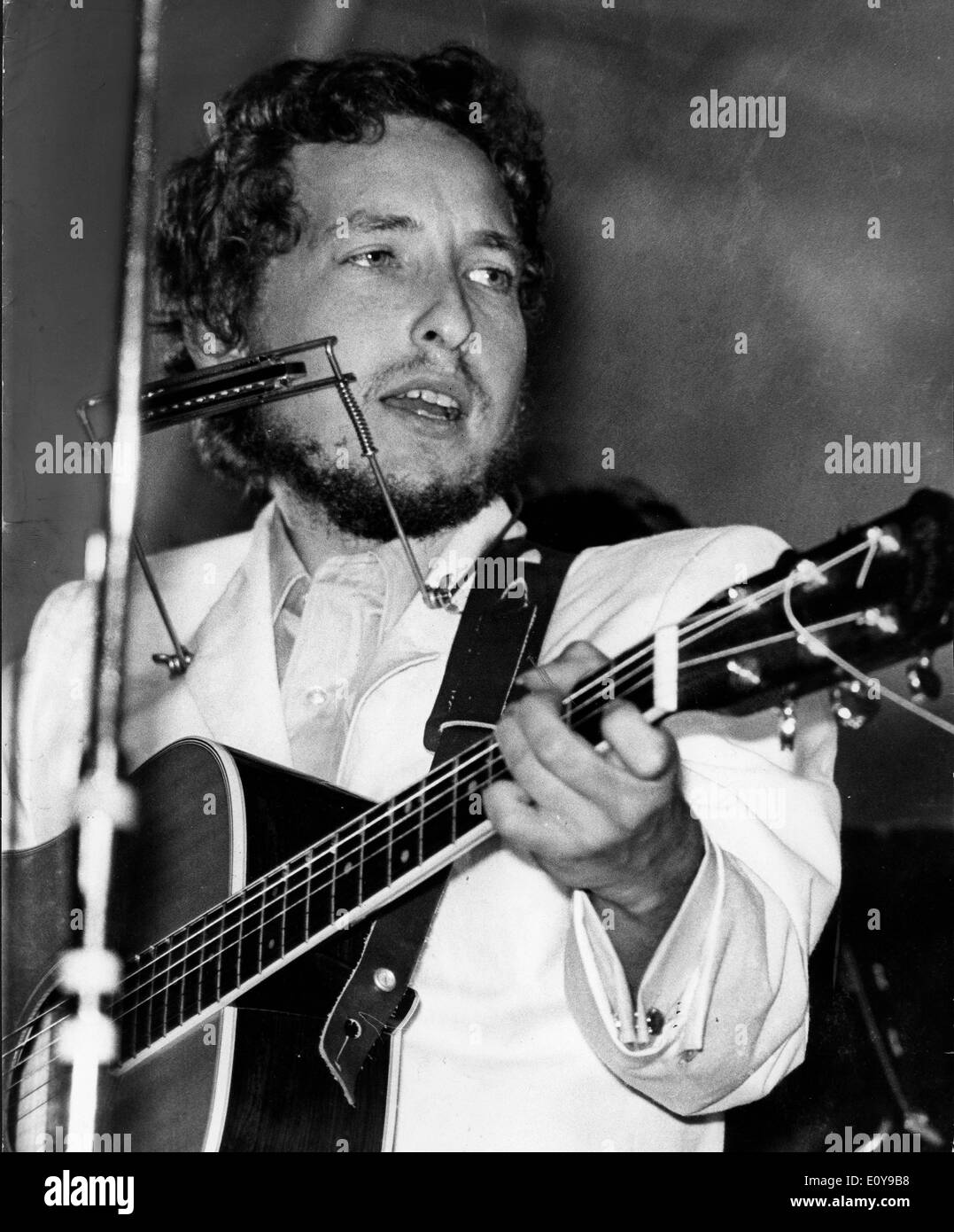 Folk-Sänger Bob Dylan führt beim Musikfestival Stockfoto