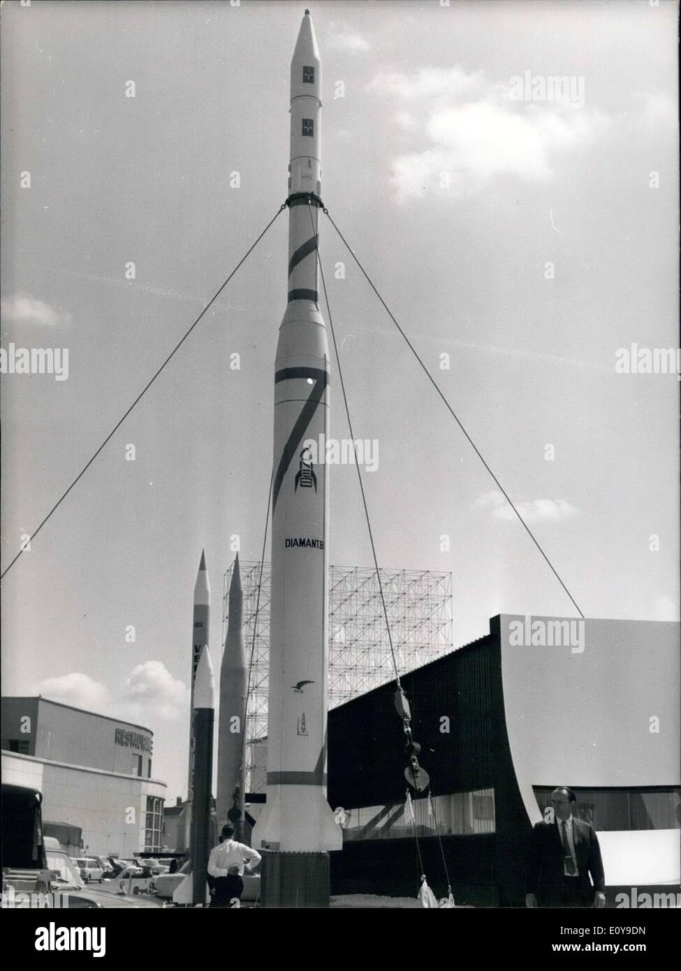 30. Mai 1969 - Französisch Rakete Diamant B'' Luft & Space Museum Stockfoto
