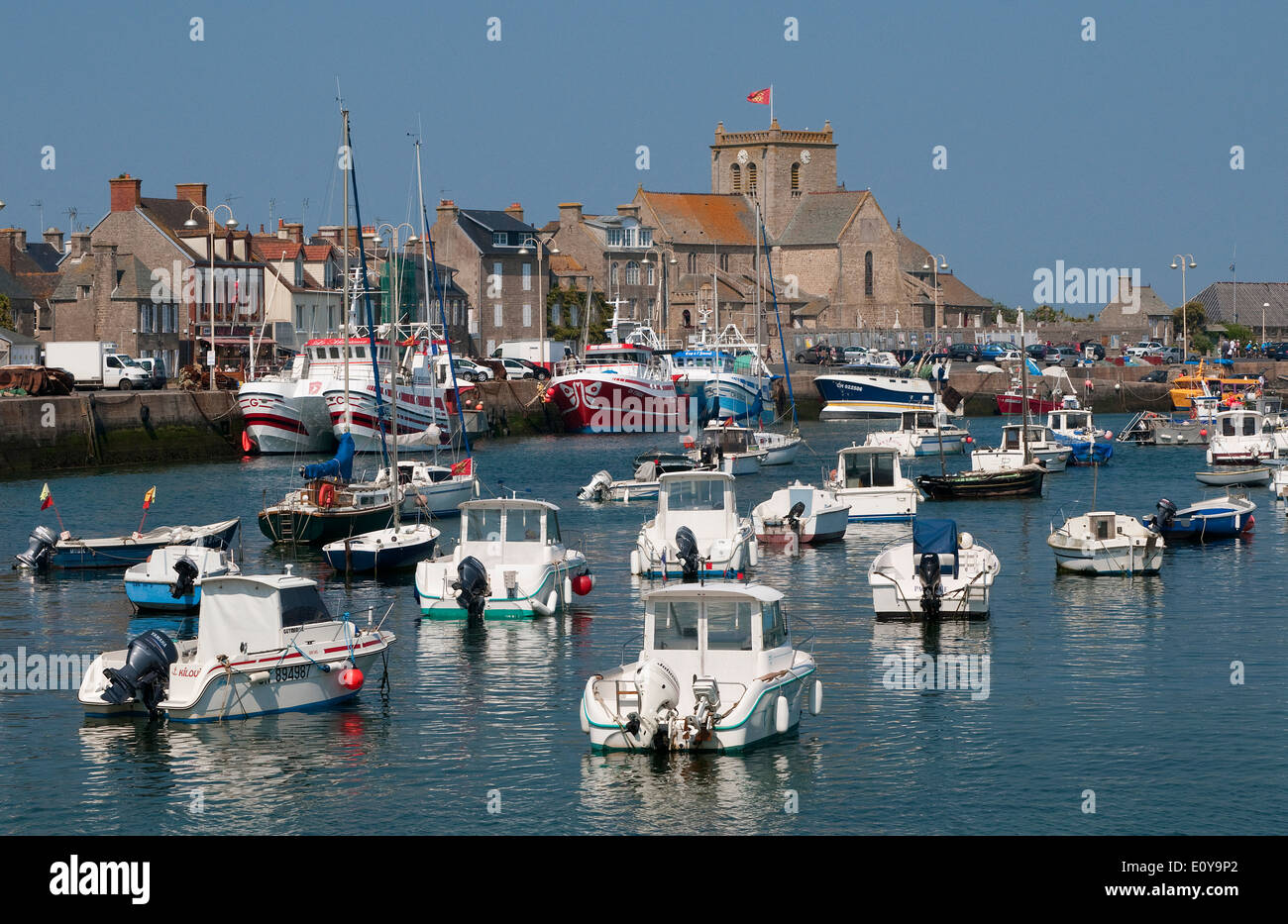 Barfleur, Normandie, Frankreich Stockfoto