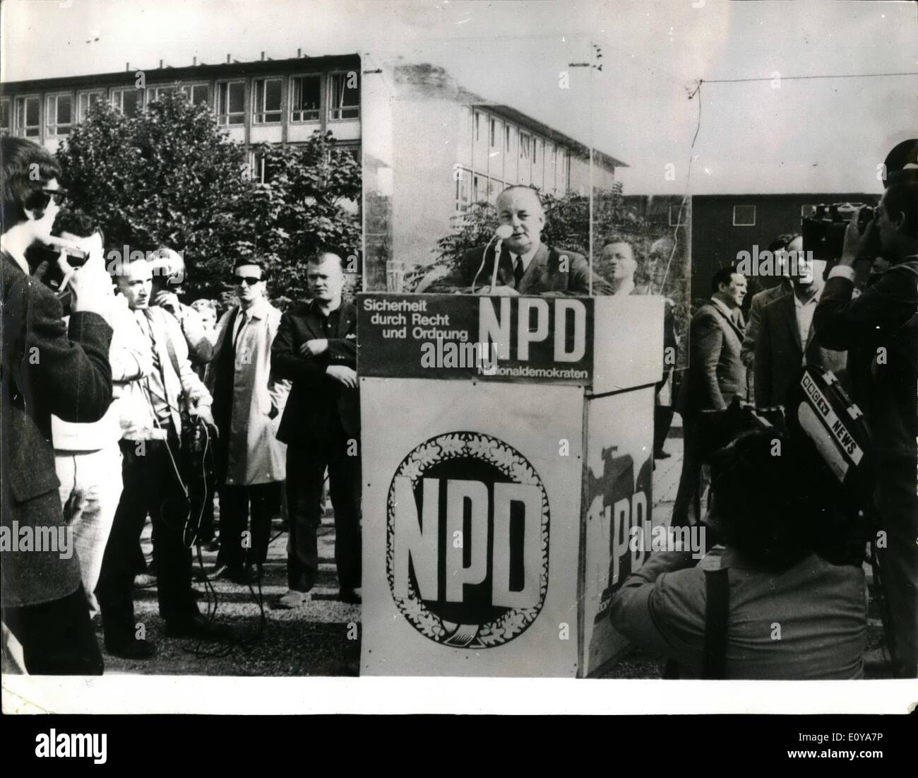 Sept. 09, 1969 letzte Woche der deutschen Wahlkampf mehr als 38