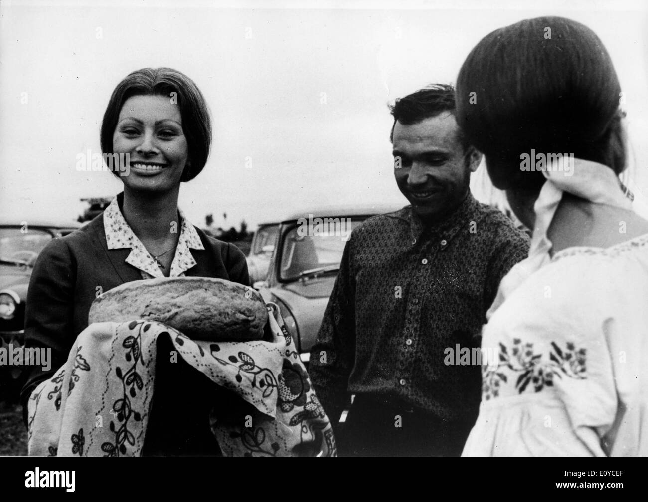 Schauspielerin Sophia Loren in dem Film "Sonnenblume" Stockfoto