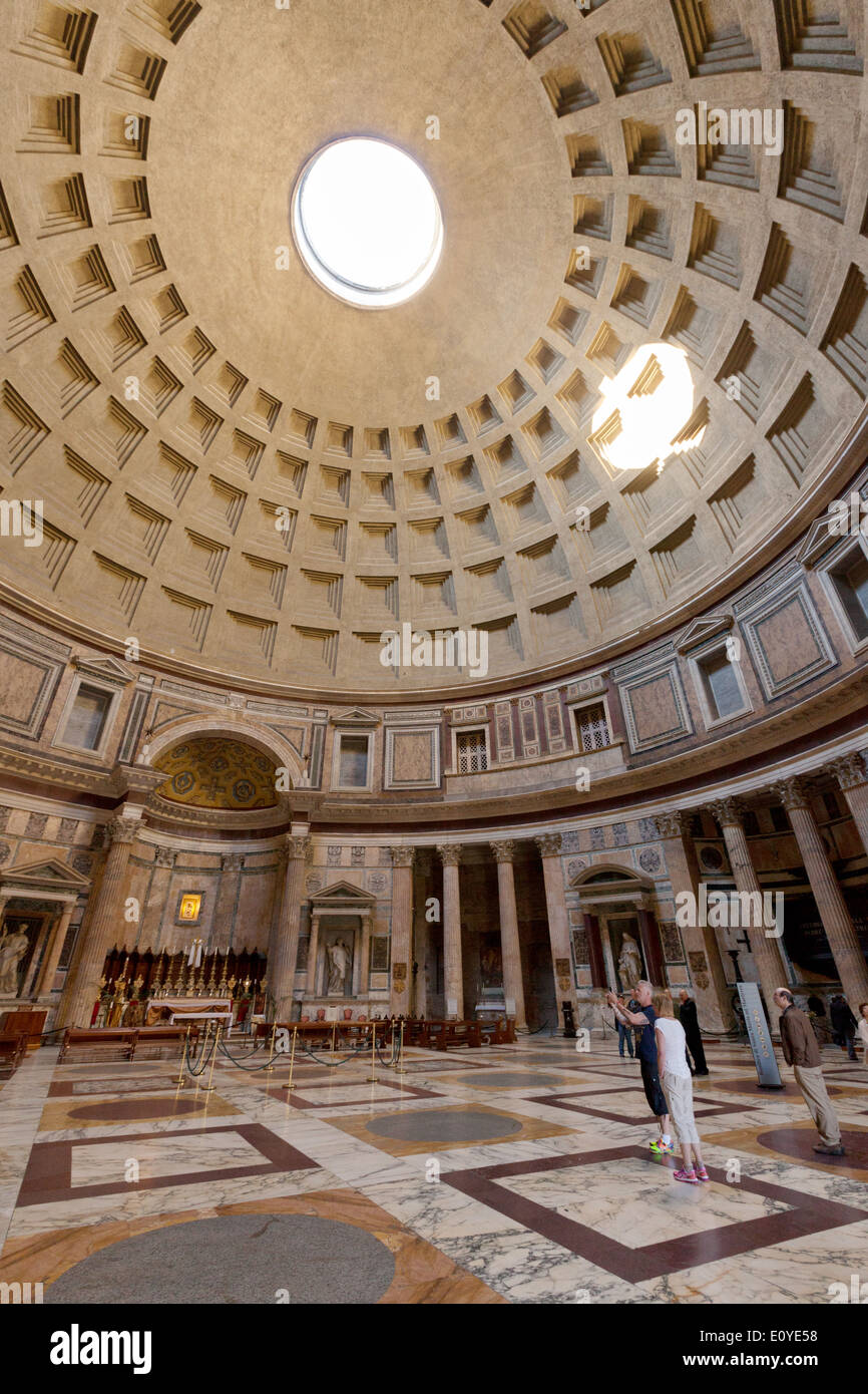 Das Pantheon Rom Innen Am Morgen Rom Italien Europa