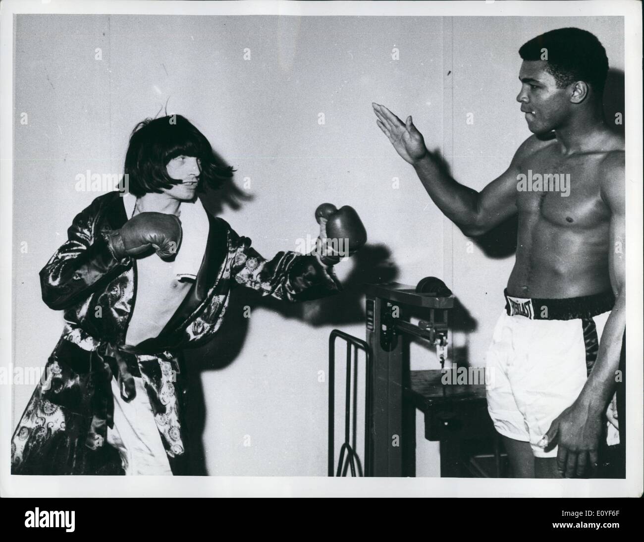 1. Januar 1970 - Herrn Suld mit Cassius Clay Ali Stockfoto