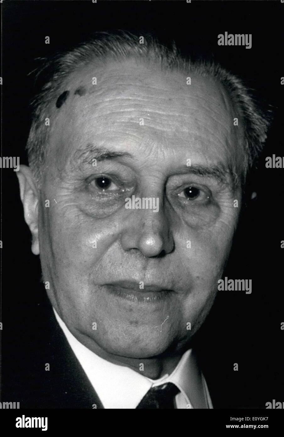 27. April 1970 - Schriftsteller Lucien Rebatet Stockfoto