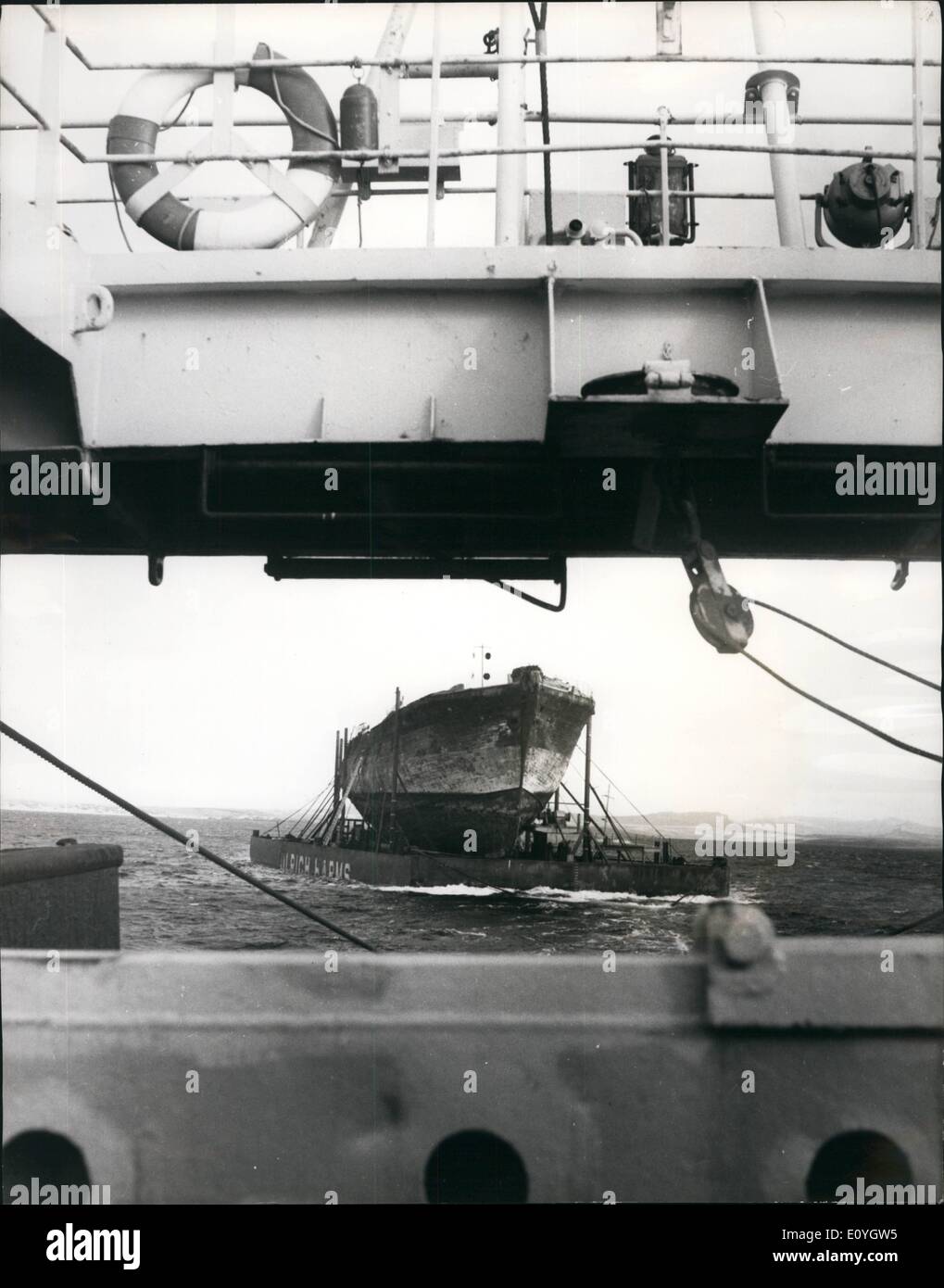 5. Mai 1970 - die S.S. Gro britannien auf ihrem Weg nach Hause: Der Hulk das erste Ocean-Going Eisen Schraube angetrieben Schiff, der S.S. große Stockfoto