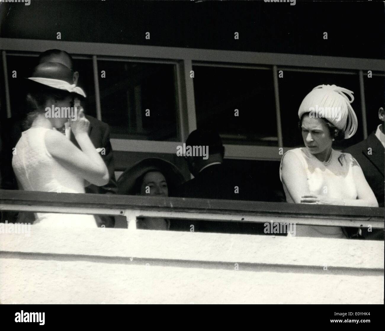 6. Juni 1970 - NIJINSKY gewinnt das DERBY Ã ¢ Â'¬â €œ Nijinsky, geritten von Lester Piggott heute das Derby in Epsom gewann. GYR W. Willia Stockfoto