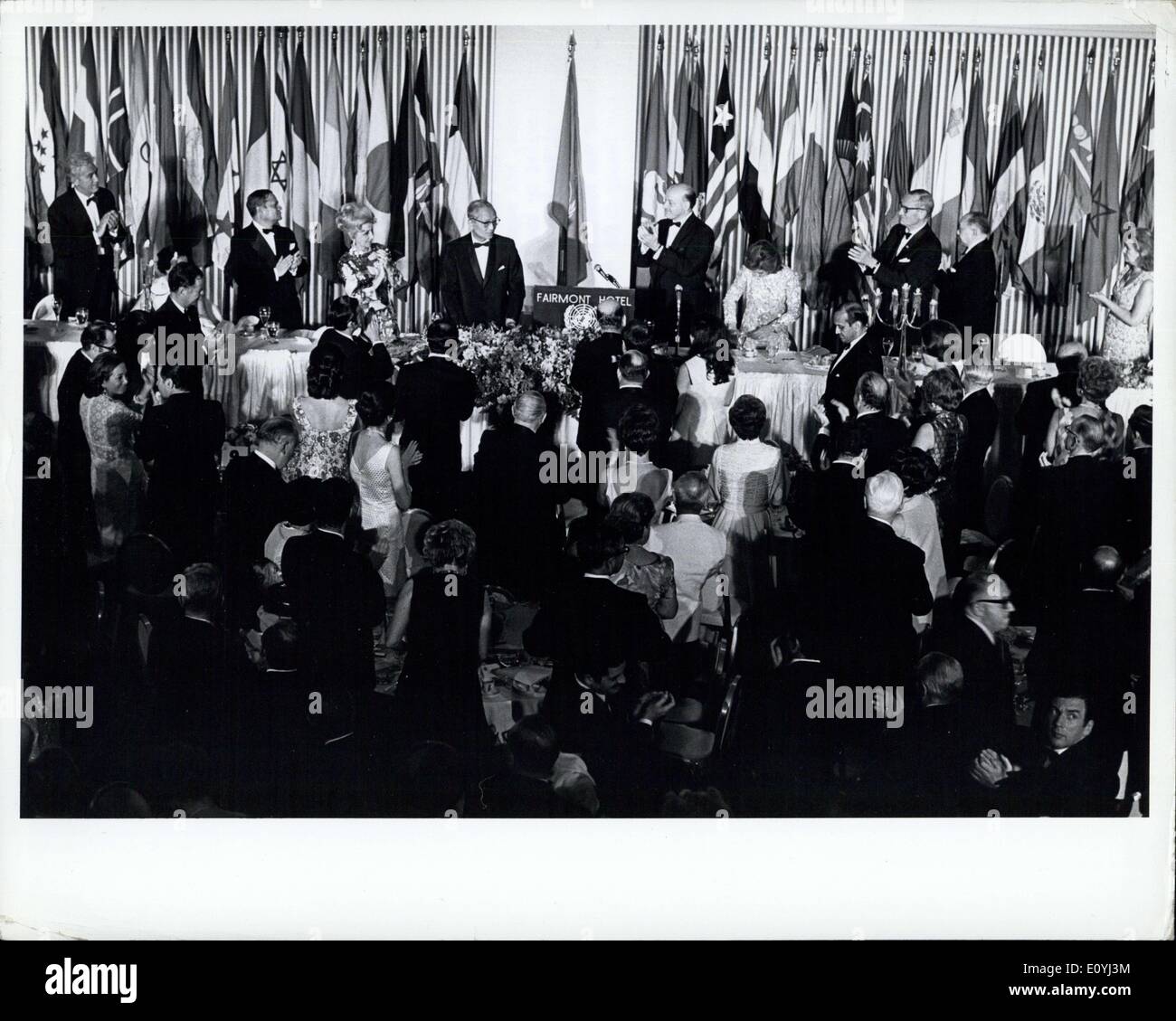 26. Juni 1970 - Zeremonien In San Francisco Mark Unterzeichnung 25 Jahre vor der Charta der Vereinten Nationen: UN-Delegierten auf 26 Stockfoto