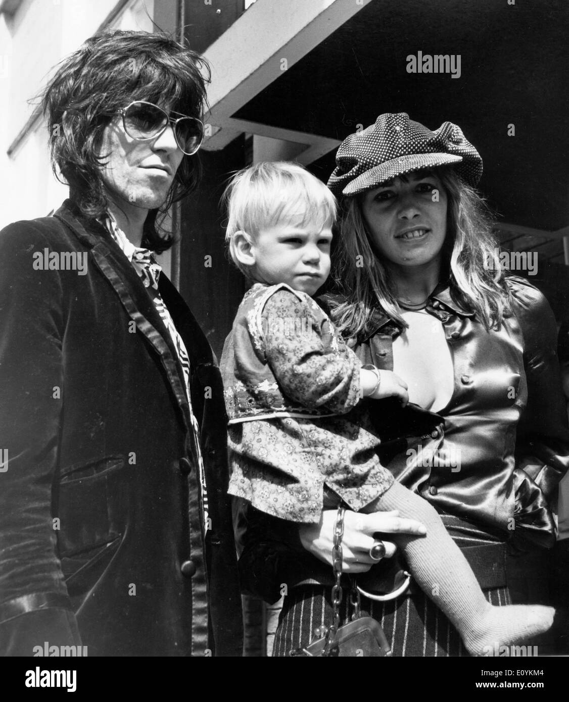 29. August 1970; London, England, Vereinigtes Königreich; KEITH RICHARDS, der Gitarristen von dem berühmten britischen Felsen Gruppe die Rolling Stones, die Stockfoto
