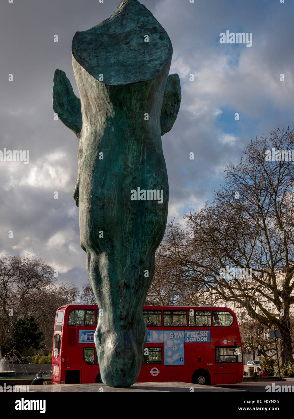 Europa, Großbritannien, England, London, Marble Arch Pferdekopf Stockfoto