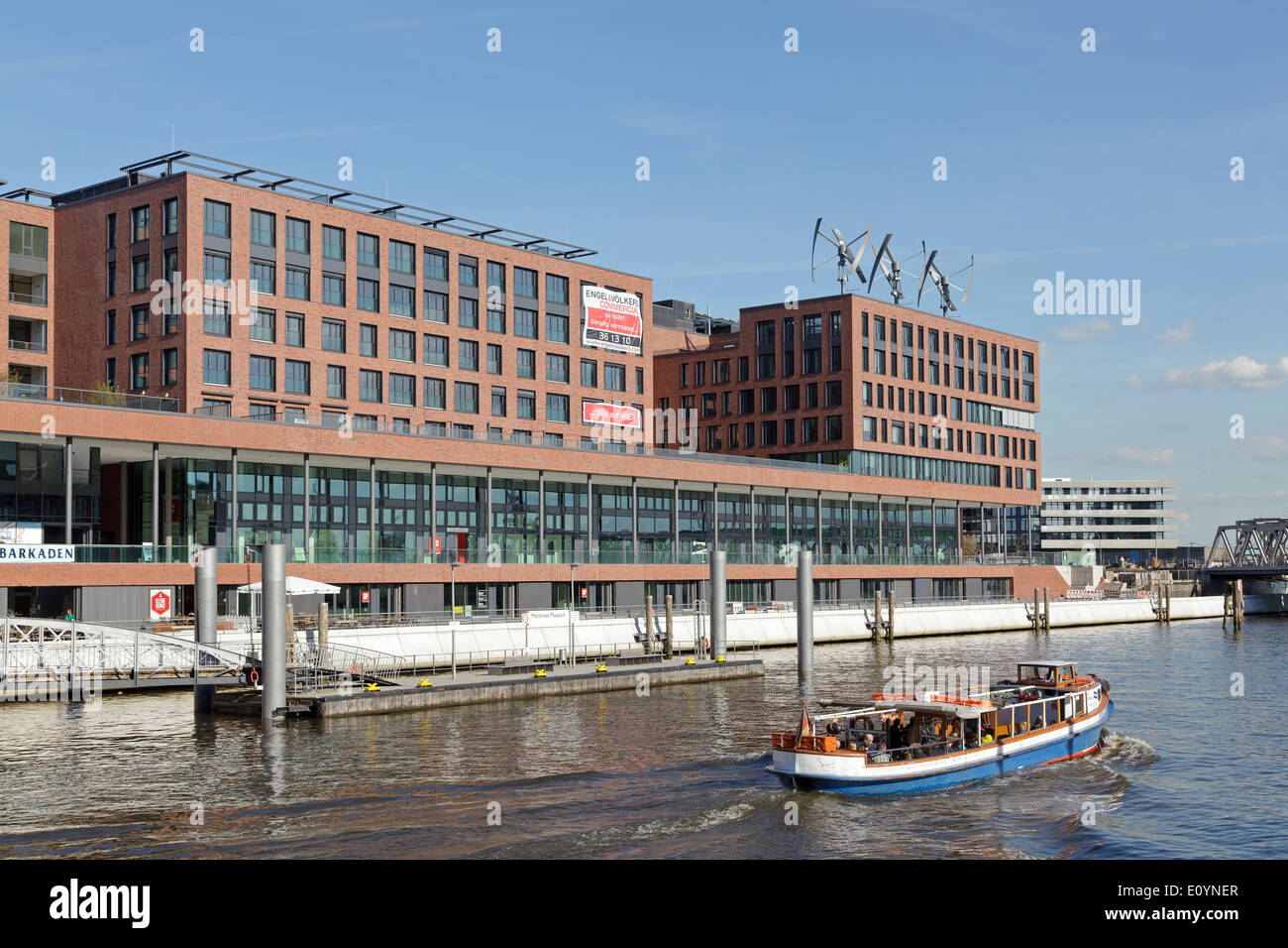 Elbarkaden, HafenCity, Hamburg, Deutschland Stockfoto