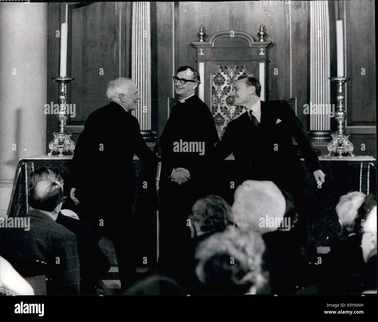 16. Dezember 1970 - 16. Dezember 1970 Enoch Powell und Malcolm Muggeridge in der St. Mary-Le-Bow Church. Foto zeigt: Herr Enoch Powell Stockfoto