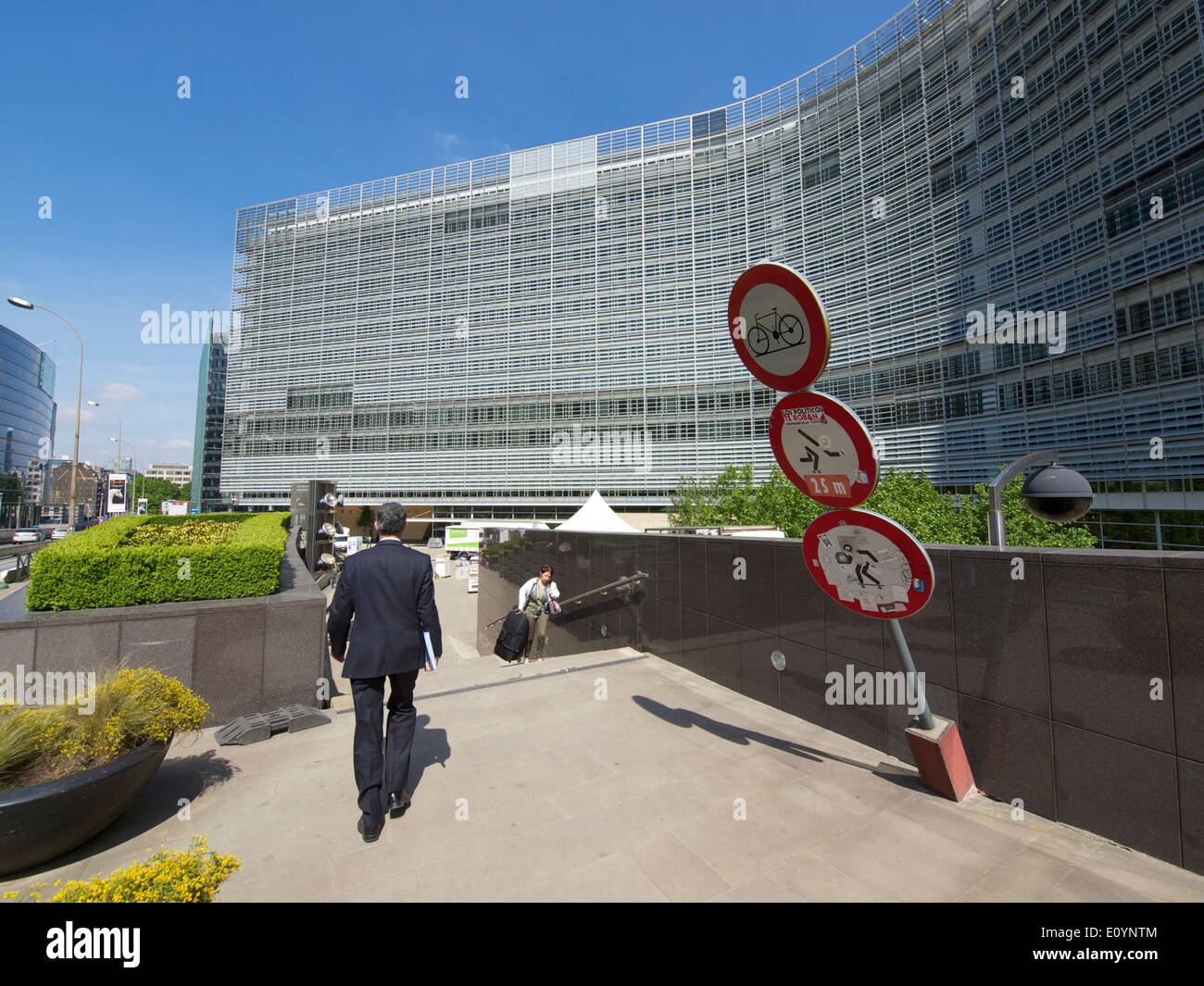 das Berlaymont-Gebäude in Brüssel, Belgien, Heimat der Europäischen Kommission. Stockfoto