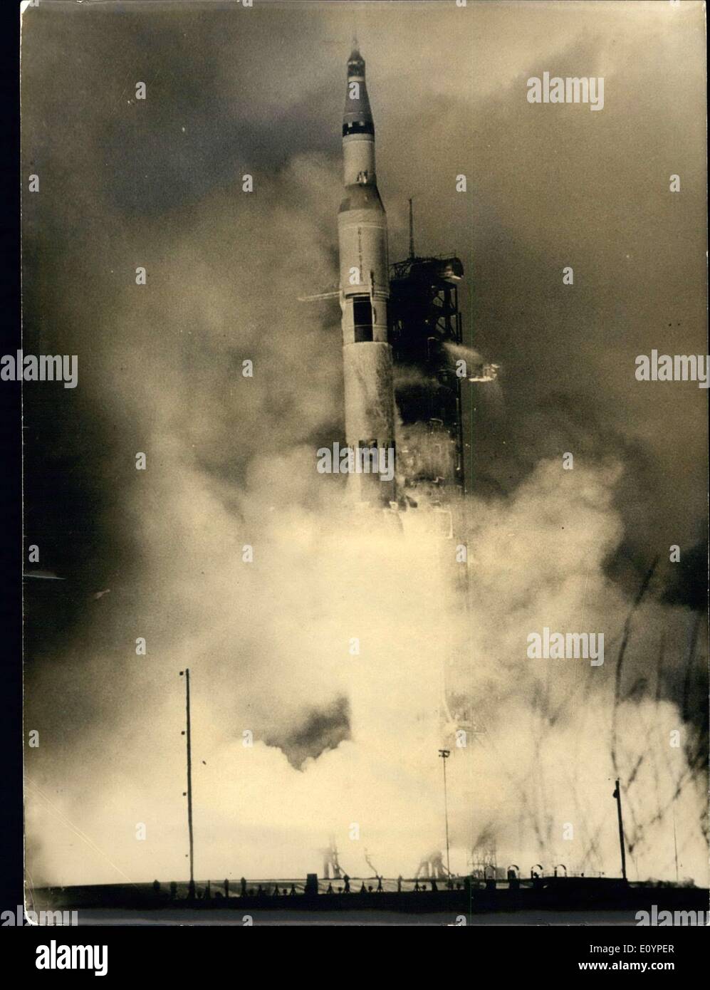 3. Februar 1971 - Apollo 14 Saturn V Platz beim Start Stockfoto