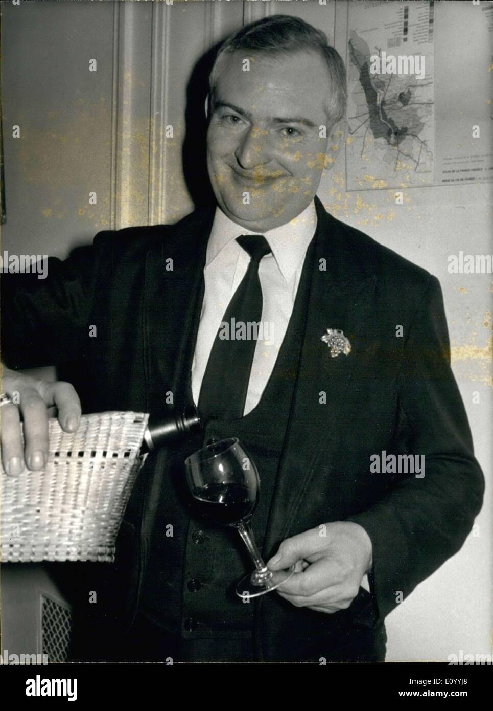 25. November 1971 - die besten Paris Sommelier Gilbert Letort Stockfoto