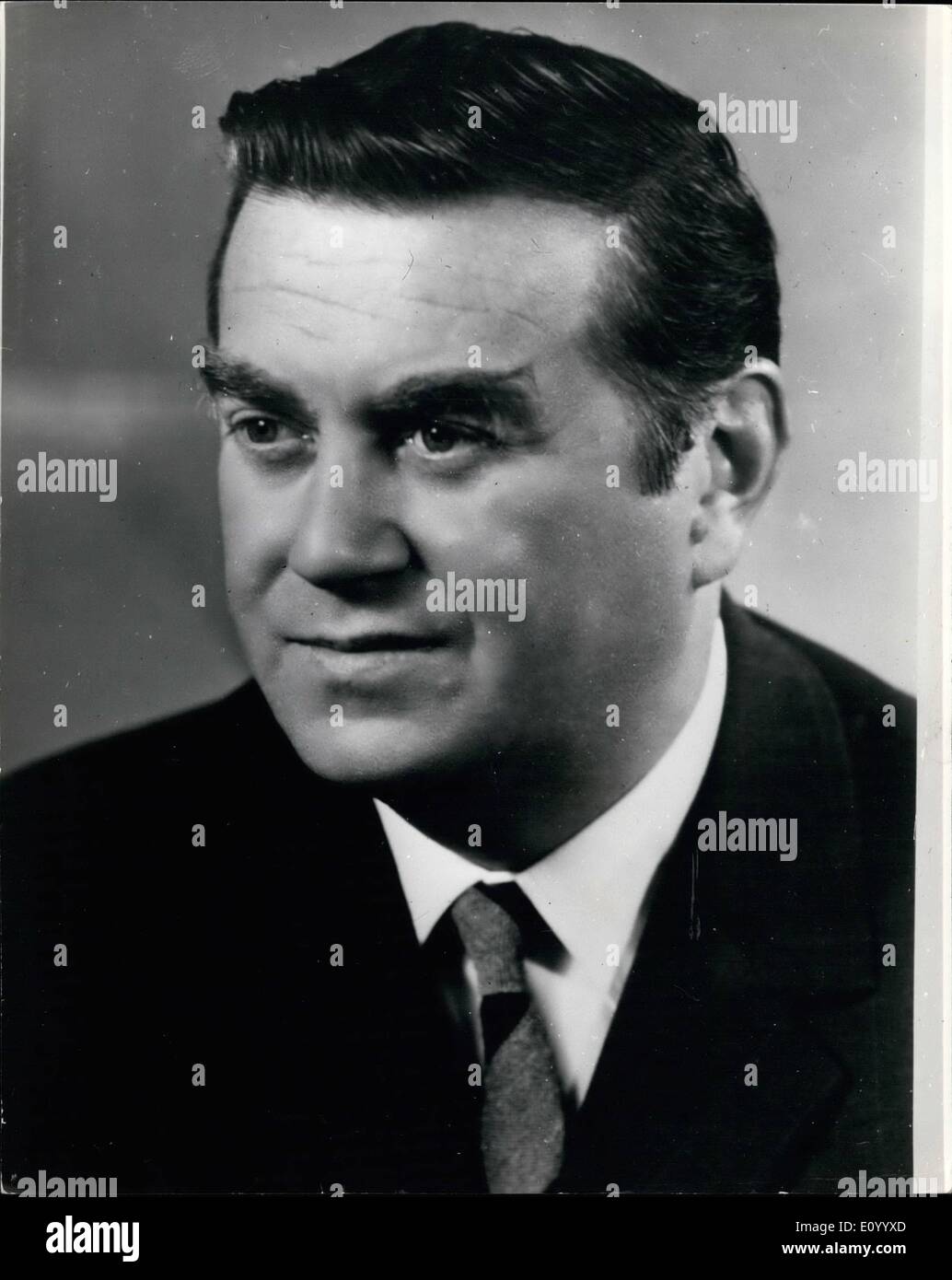 12. Dezember 1971 - neue Bundesregierung ändert in Tschechoslowakei.: Bohuslav Chnoupek, 46, der neue Außenminister Czeechoslovakian. Stockfoto