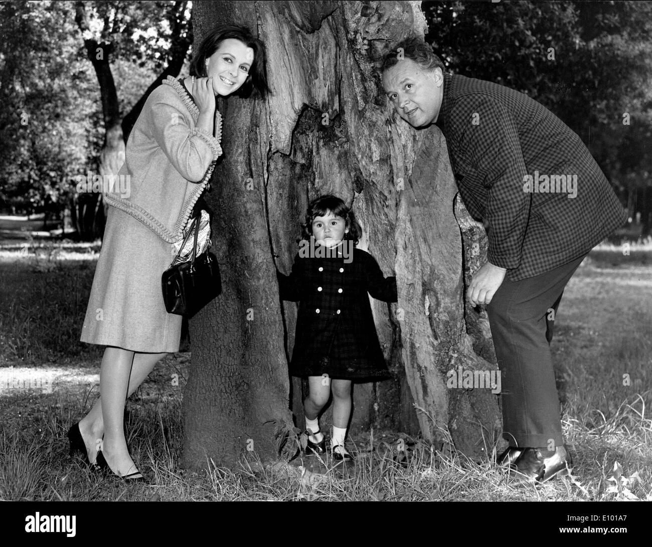 Claire Bloom, Rod Steiger und ihre Tochter Stockfoto