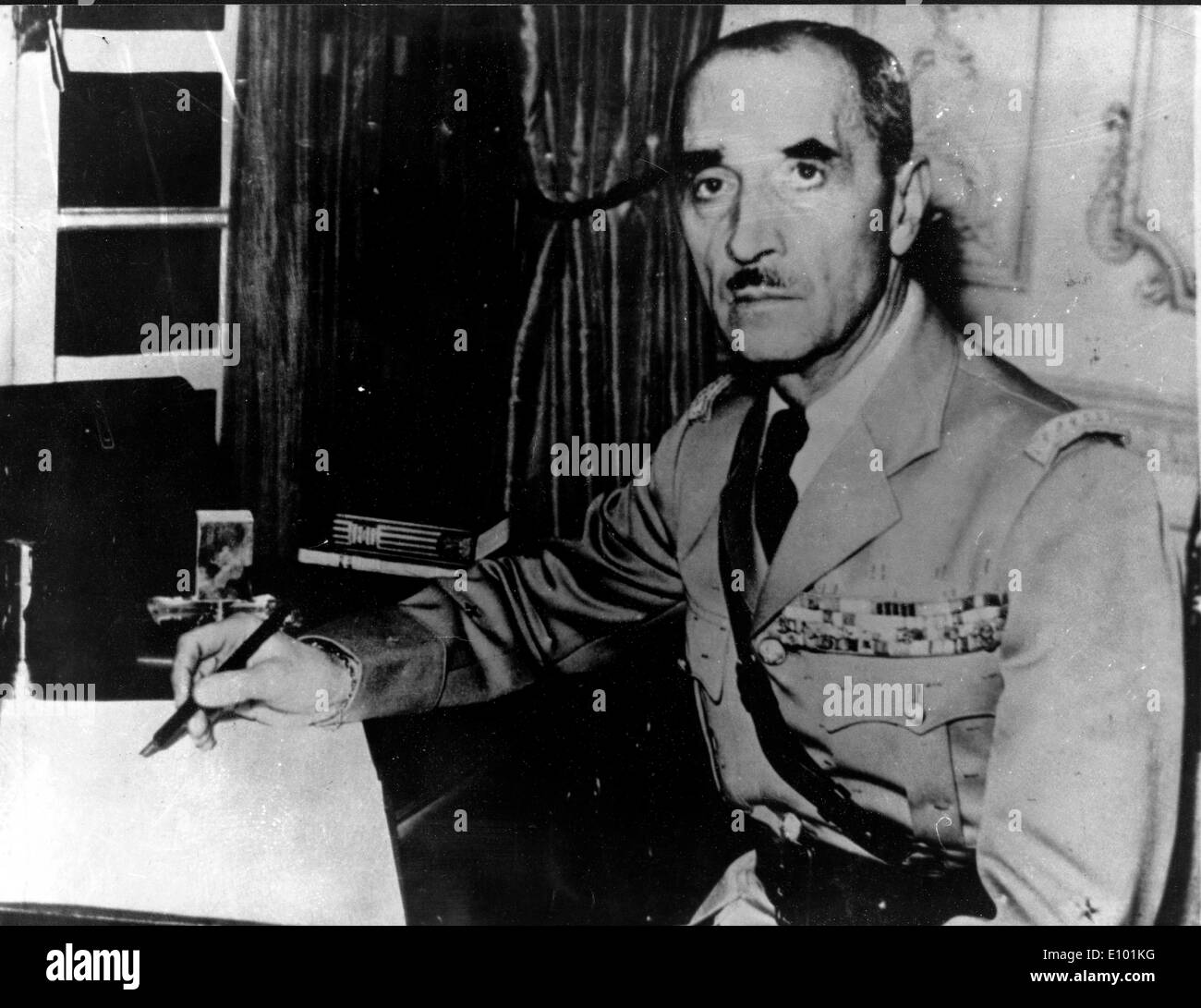 GEORGES CATROUX französischer Offizier und Diplomat, diente im ersten Weltkrieg und dem zweiten Weltkrieg und diente als Großkanzler Stockfoto
