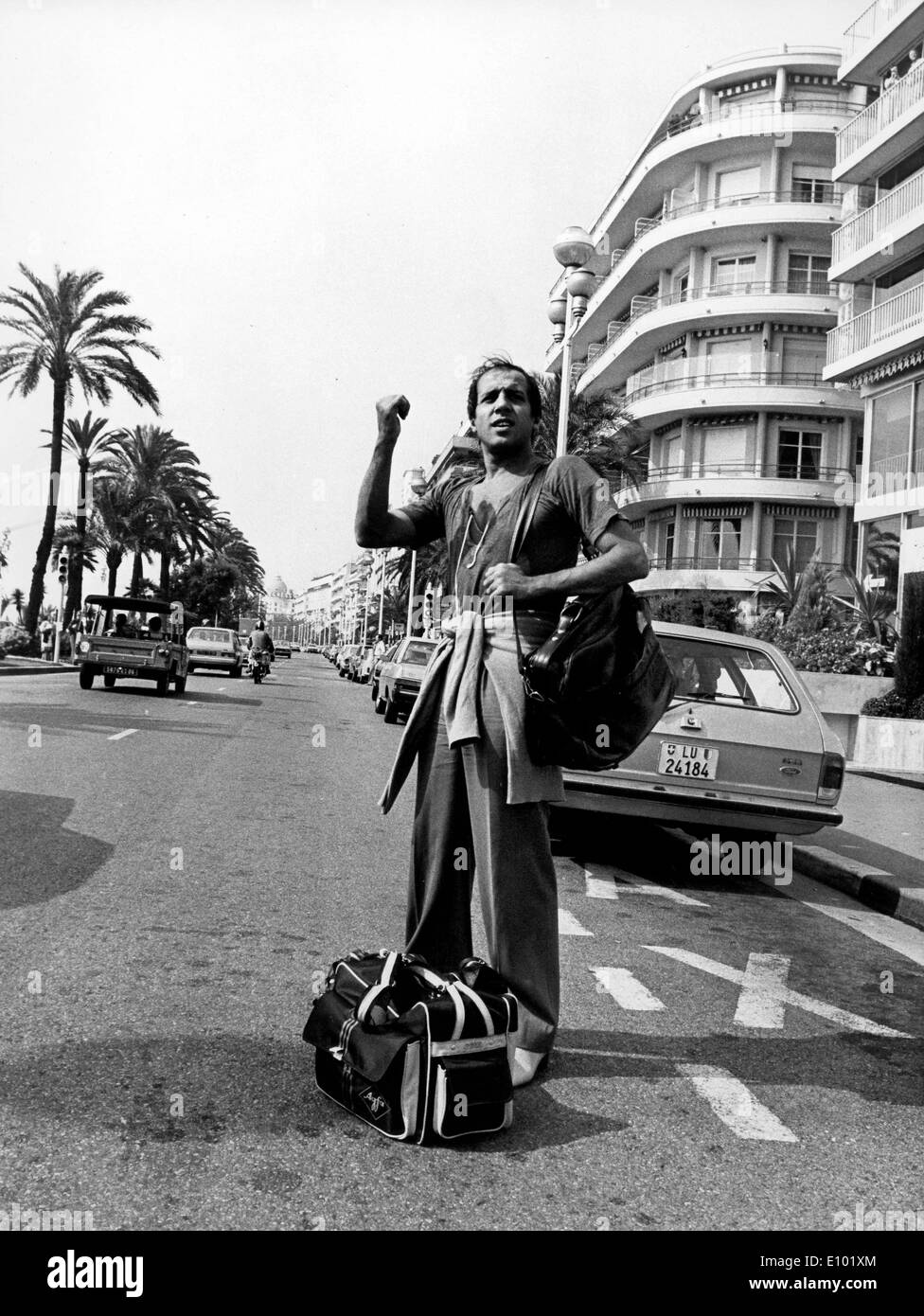 ADRIANO CELENTANO ist eine italienische Sängerin, Songwriter, Komiker, Schauspieler, Regisseur und TV-Moderatorin. Stockfoto