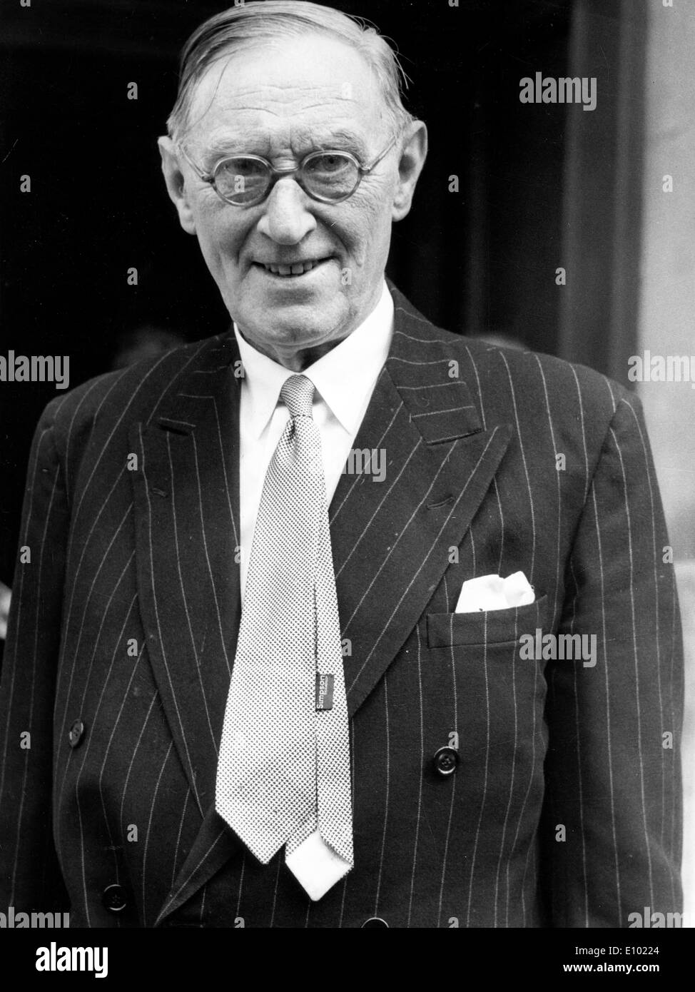 NORMAN BIRKETT, 1. Baron Birkett, PC, festgestellt britischer Rechtsanwalt, stellvertretender Richter bei den Nürnberger Prozessen nach dem zweiten Weltkrieg Stockfoto