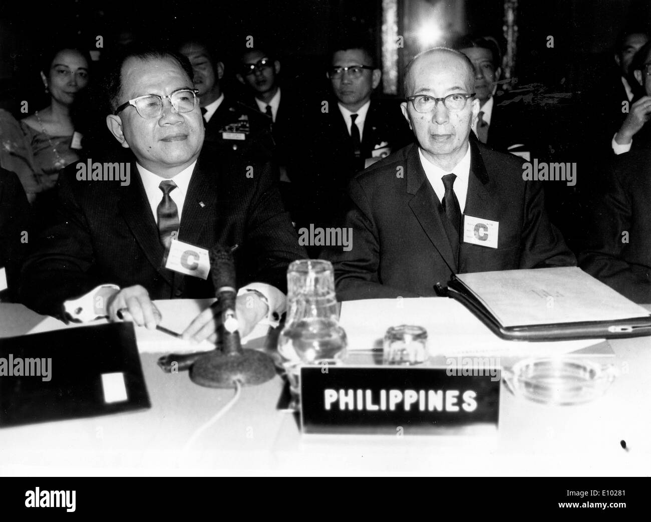 Philippinen Botschafter LIBRADO D. CAYCO Kabinettsmitglied der Kapazitäten der philippinischen Unterstaatssekretär Sekretär. Stockfoto