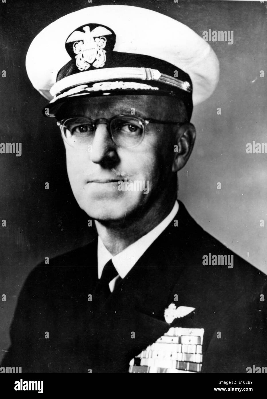 WALTER F. BOONE war ein Admiral der US Navy. Boone trat der Marine im Jahre 1917. Silver Star verliehen 1942. Stockfoto