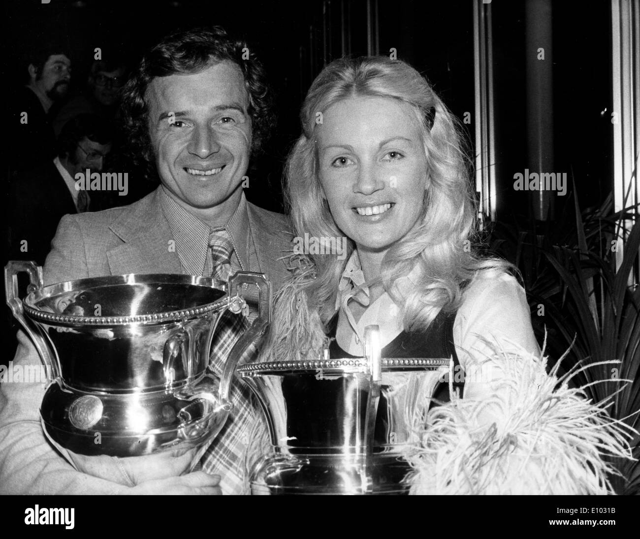 Rennfahrer Marie-Claude Beaumont und Jean-Pierre Beltoise Stockfoto