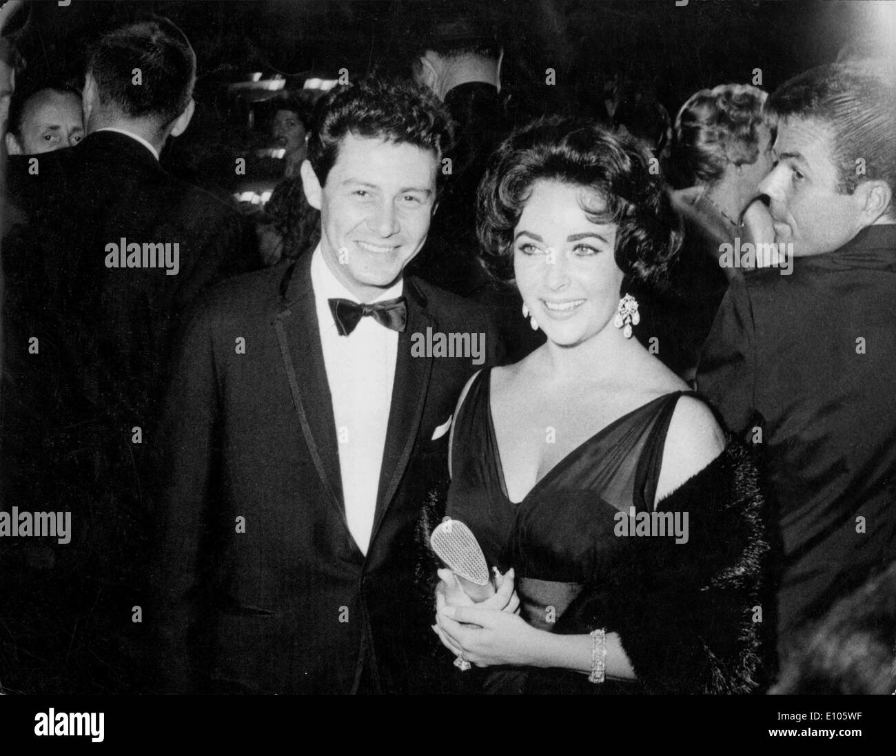 Schauspielerin Elizabeth Taylor mit Ehemann Eddie Fisher Stockfoto