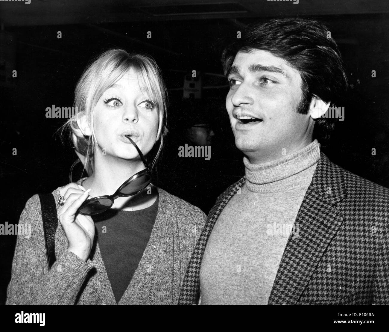 Schauspielerin Goldie Hawn reist mit Gus Trikonis Stockfoto