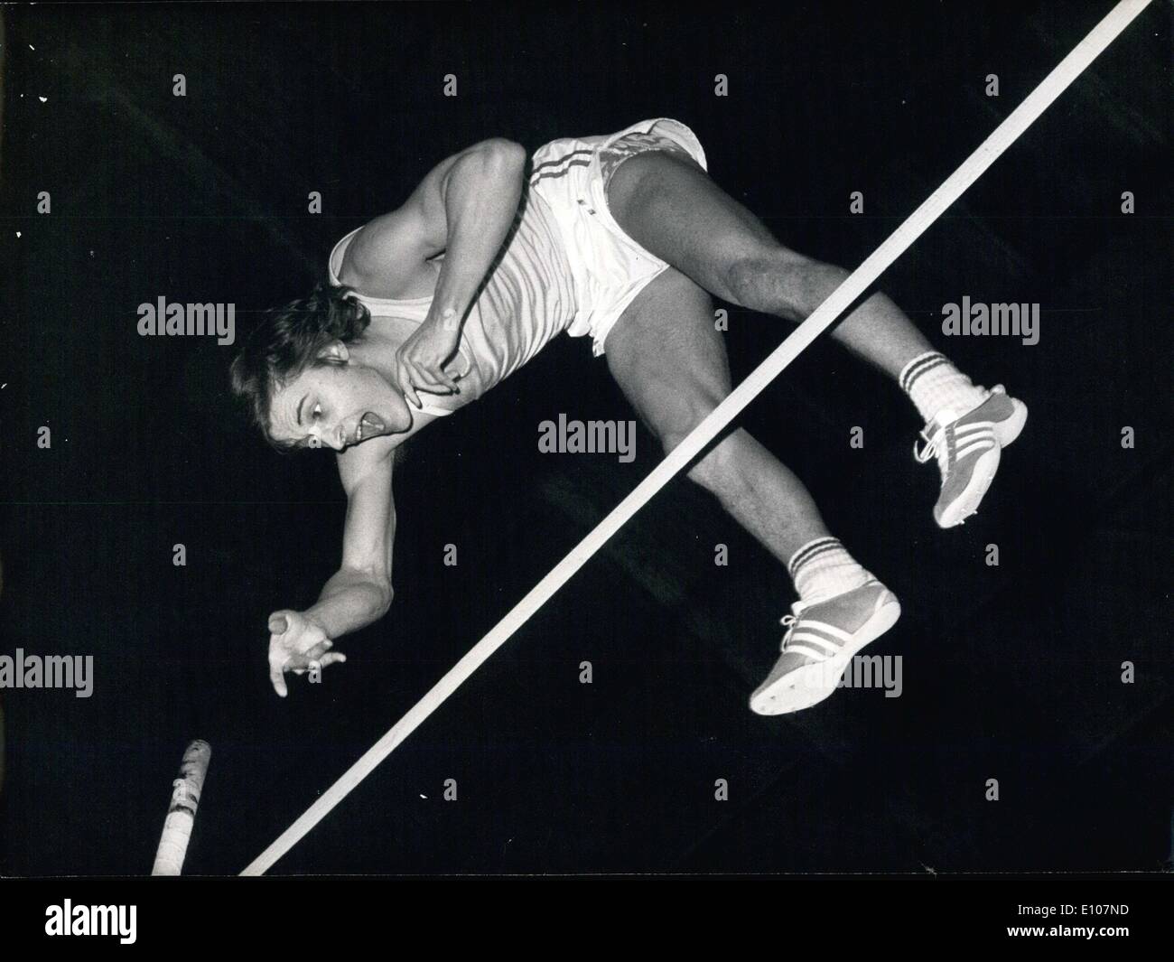7. Februar 1970 - Tracanelli nächste große Hoffnung für französische Hochsprung Stockfoto