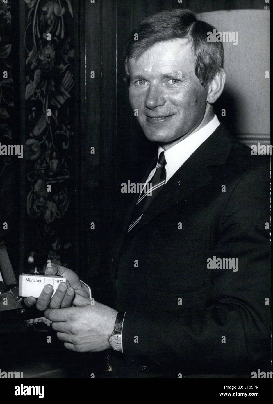 26. März 1970 ist Olympian Thoma hier mit einem '' Olympische