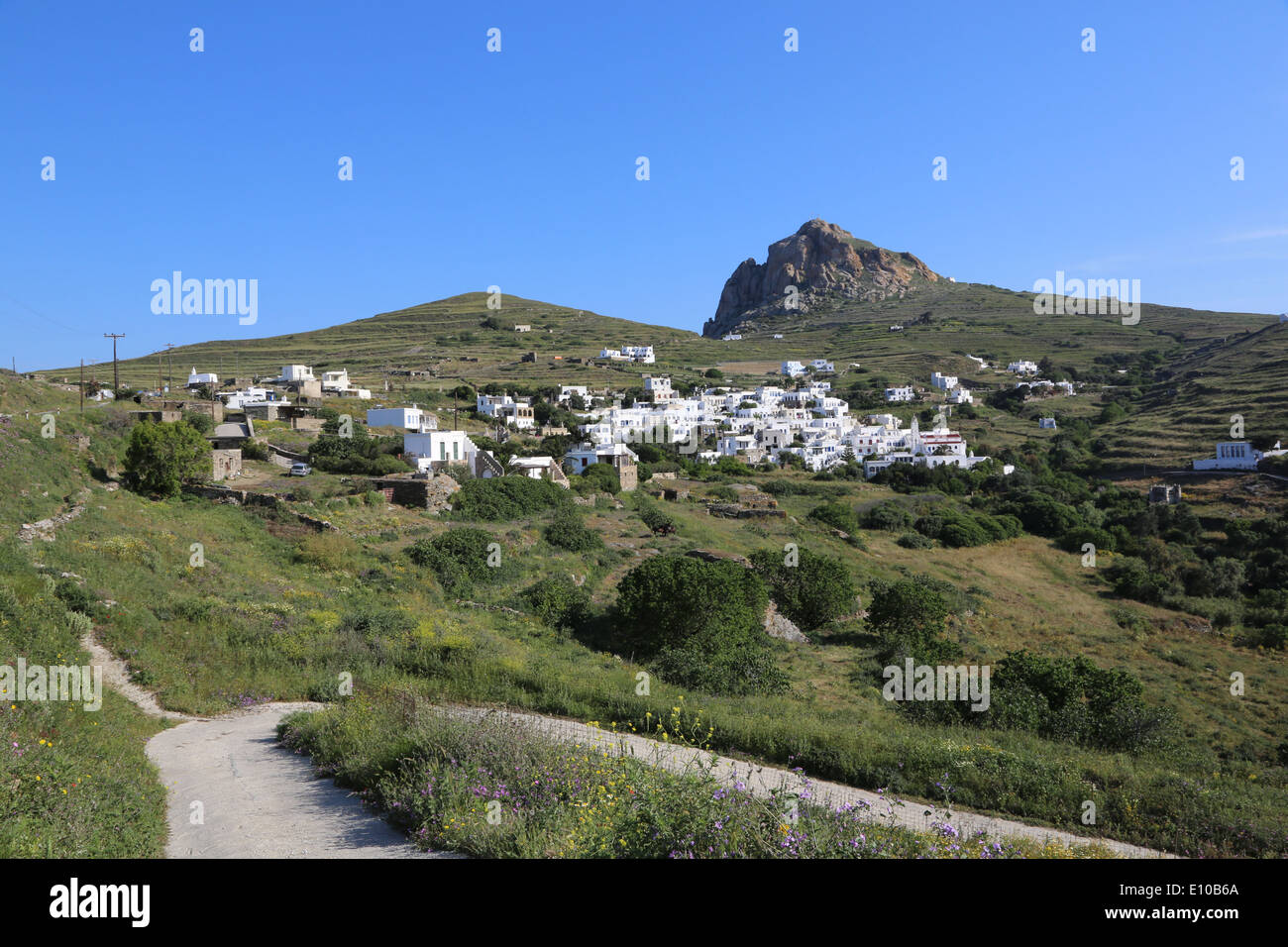 Griechenland, Tinos Insel, Aegean, Tinos, Dorf Stockfoto