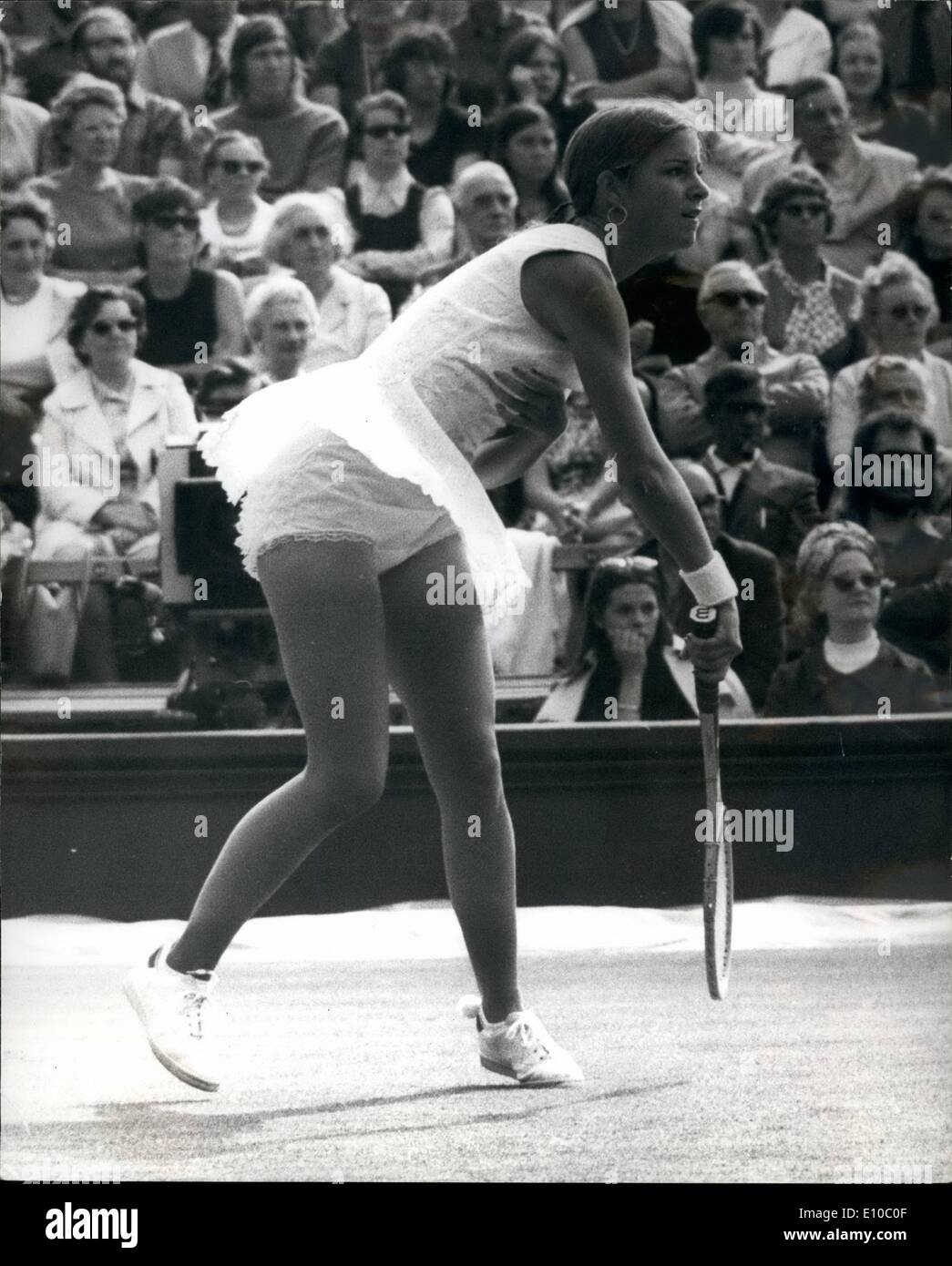 6. Juni 1972 The Wightman CupTurnier in Wimbledon; Foto zeigt
