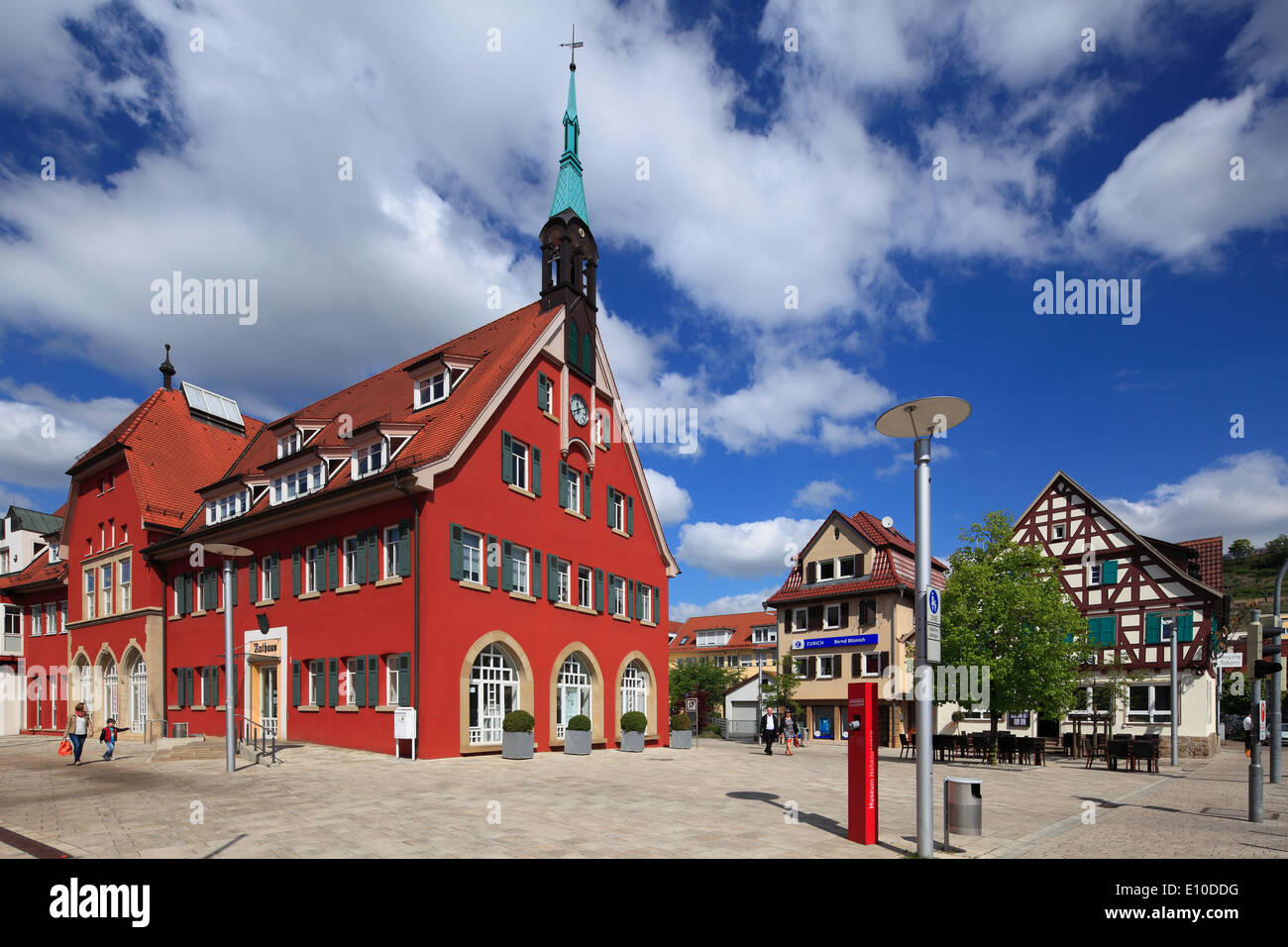 Rathaus am Marktplatz in Asperg, Strohgaeu, Baden-Württemberg Stockfoto