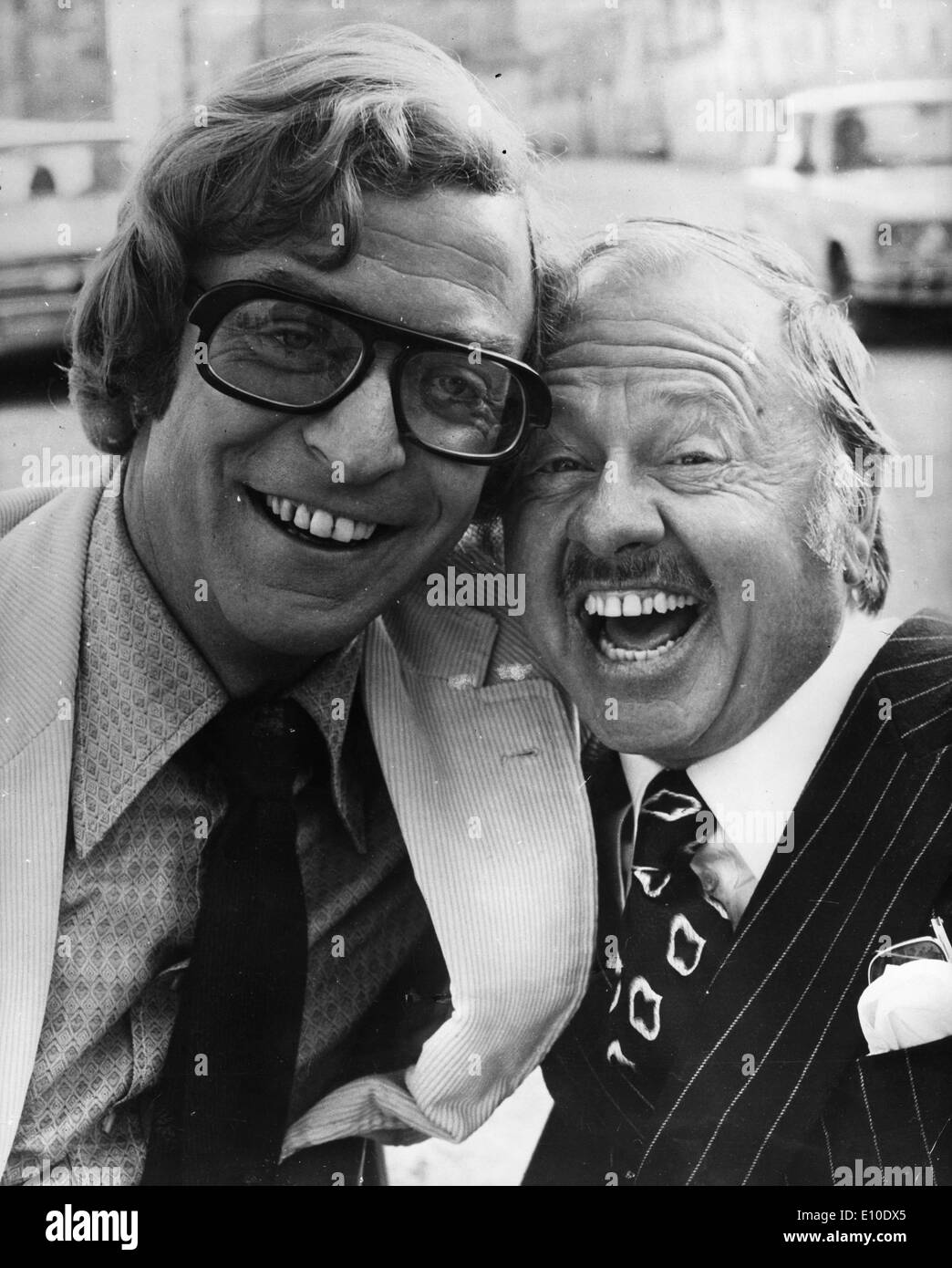 Schauspieler Mickey Rooney und Michael Caine film "Zellstoff" Stockfoto