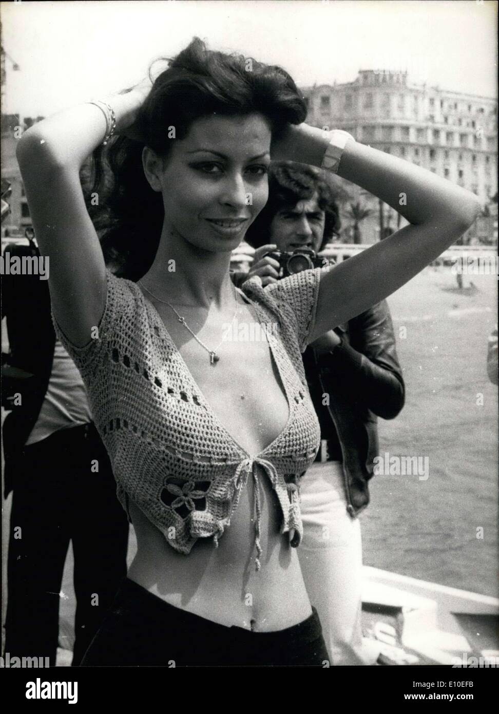 7. Mai 1972 - 24-jährige Sophie Boudet ist einer der Stars aus Claude Lelouchs Film '' L'Aventure c ' est l ' Aventure,'' die Stockfoto