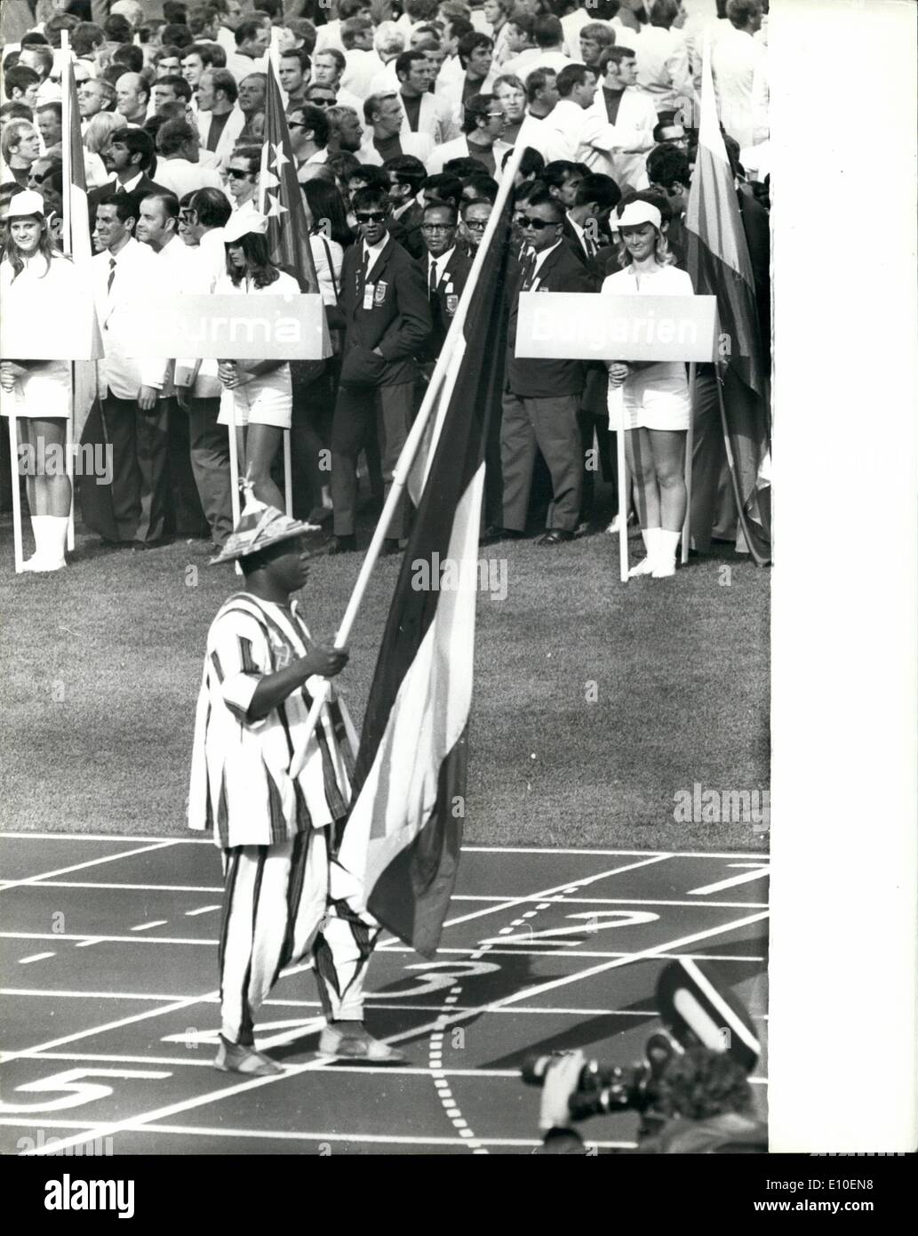 8. August 1972 Öffnung Zeremonie der 20. Olympischen Spiele in