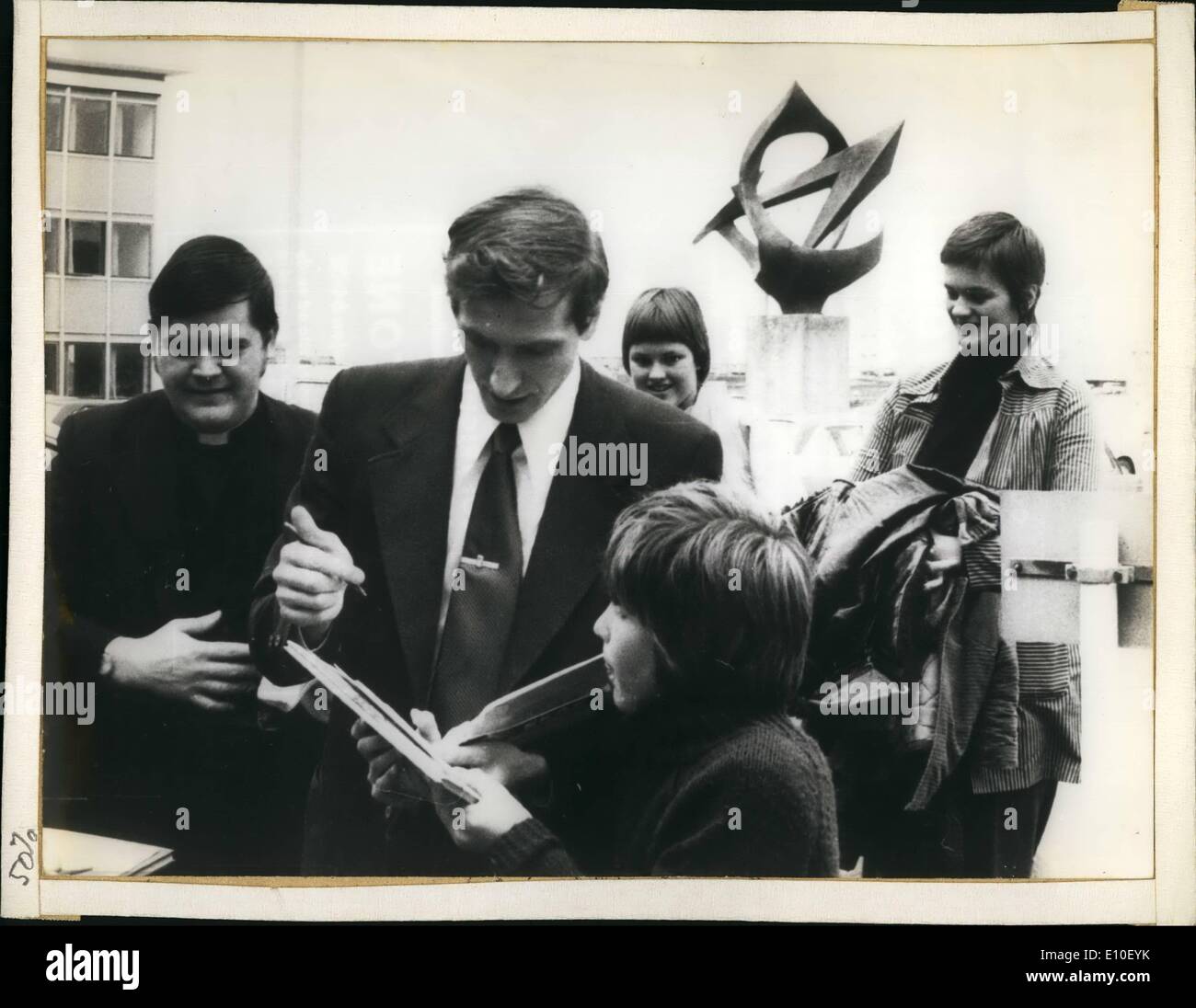 Sept. 09, 1972 - Amerikaner Bobby Fischer gewann den Titel gegen Boris Spassky, wer früher den Titel hielt. Präsidenten Pompidou Besuche Bonn Stockfoto