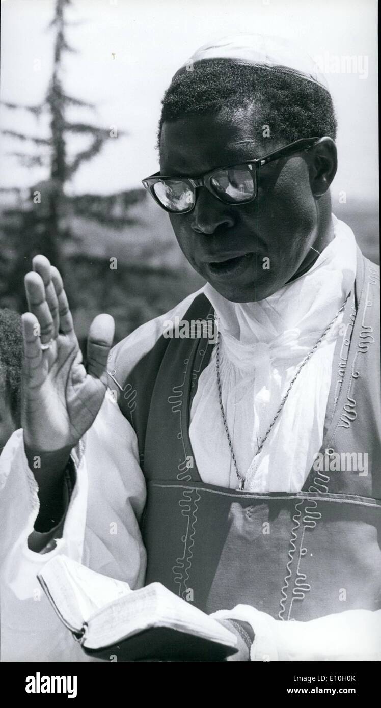 2. Februar 1973 - Erzbischof Maurice Otunga, neu benannt Kardinal durch Papst Paul. Stockfoto