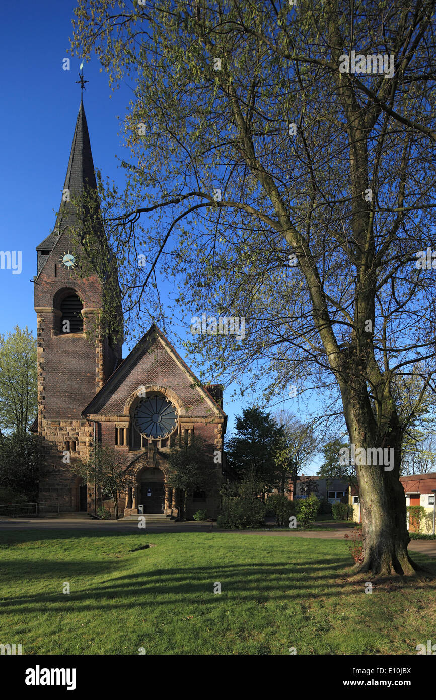 Evangelische Christuskirche in Oberhausen-Sterkrade, Ruhrgebiet, Nordrhein-Westfalen Stockfoto