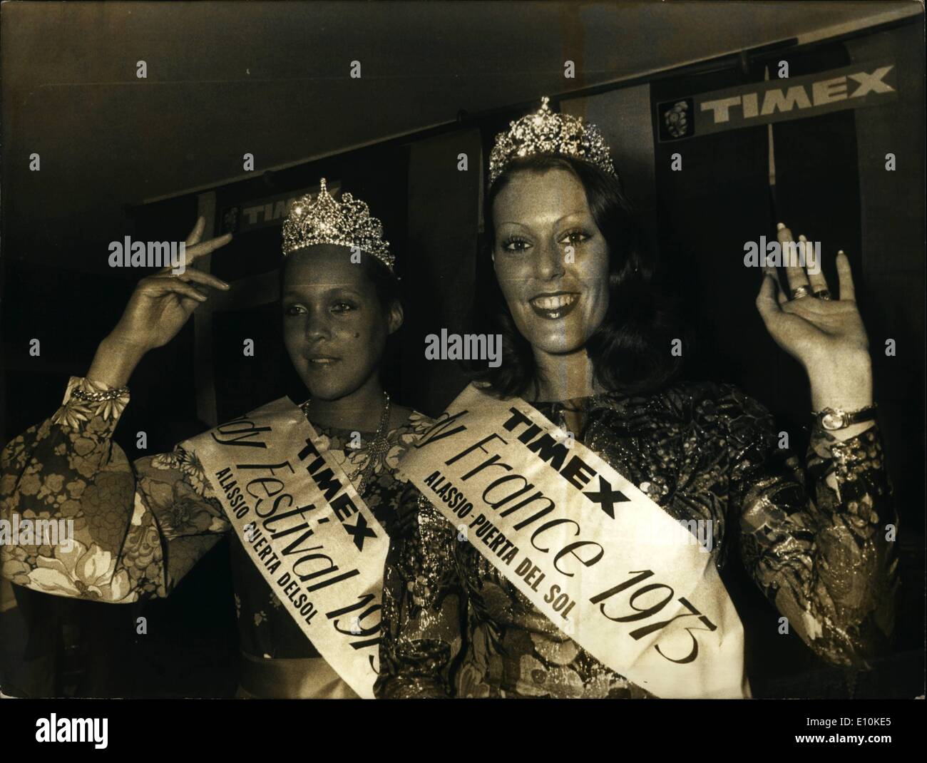 5. Mai 1973 - Mode Stockfoto