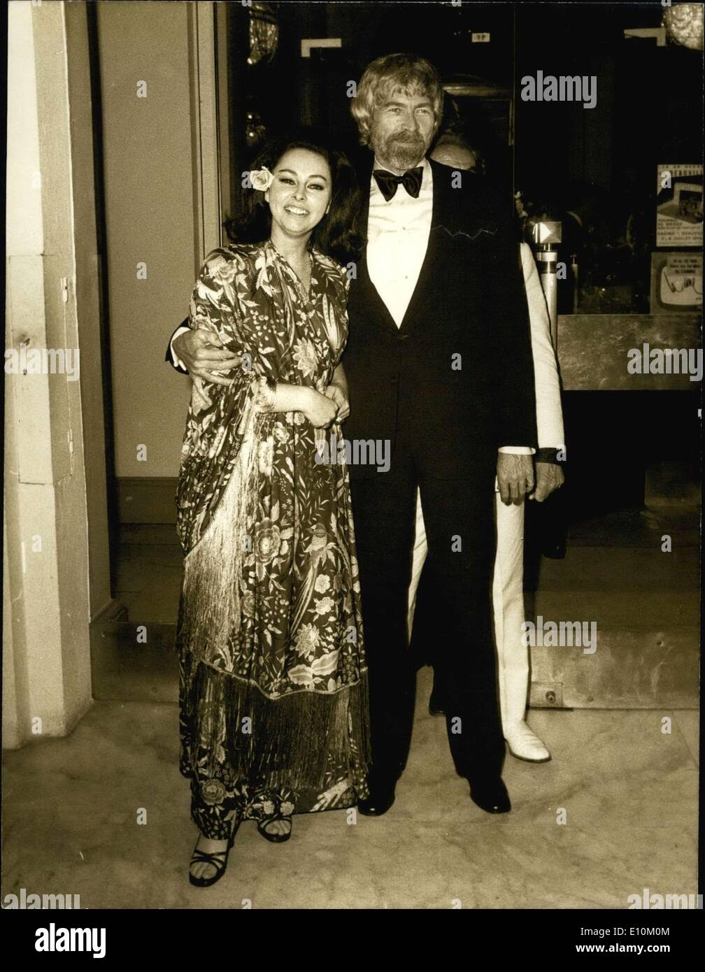 21. Mai 1973 - besuchen James Coburn & Frau Cannes Filmfestival Stockfoto