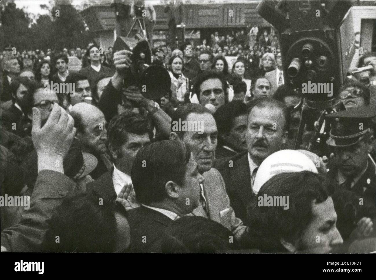 Sept. 09, 1973 - Beerdigung von Labor Leader Jose Rucci durch linke extremistische Terroristen getötet. Stockfoto