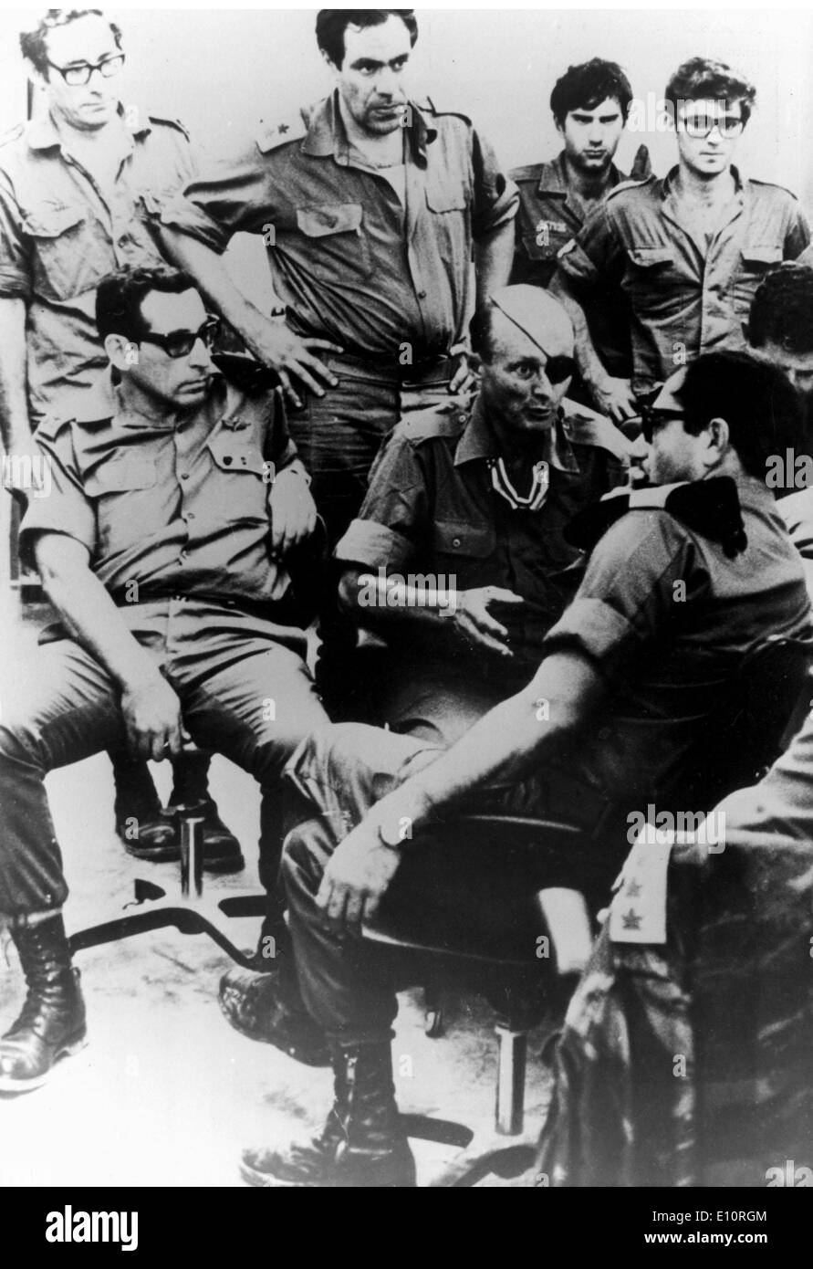 SinaiHalbinsel, Israel, israelische Verteidigung Sekretär MOSHE DAYAN