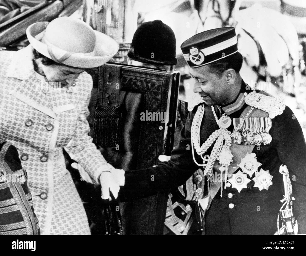 Yang di-Pertuan Agong besucht Königin Elizabeth II. Stockfoto