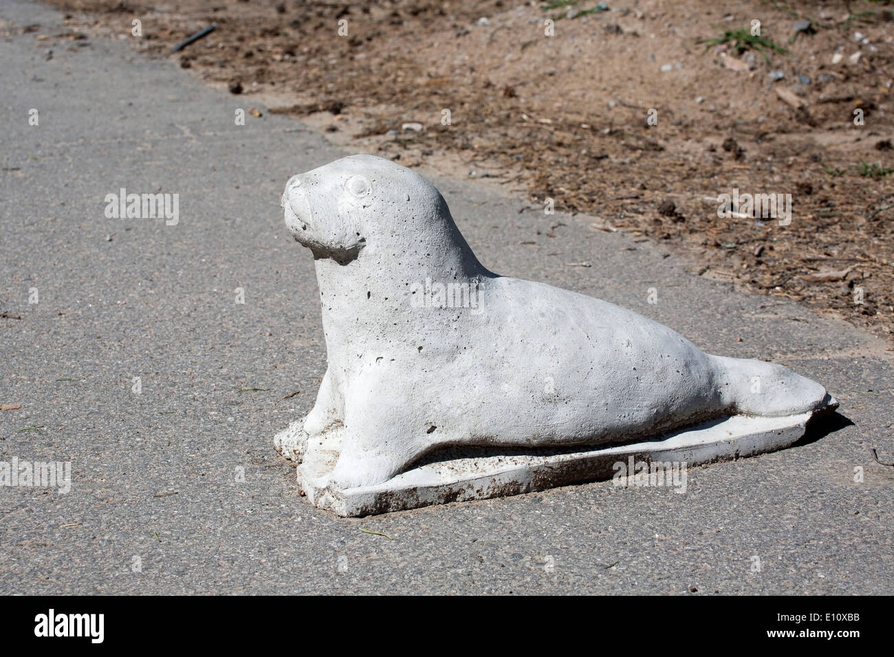 Animal-förmige Verkehr Hindernis, Finnland Stockfoto