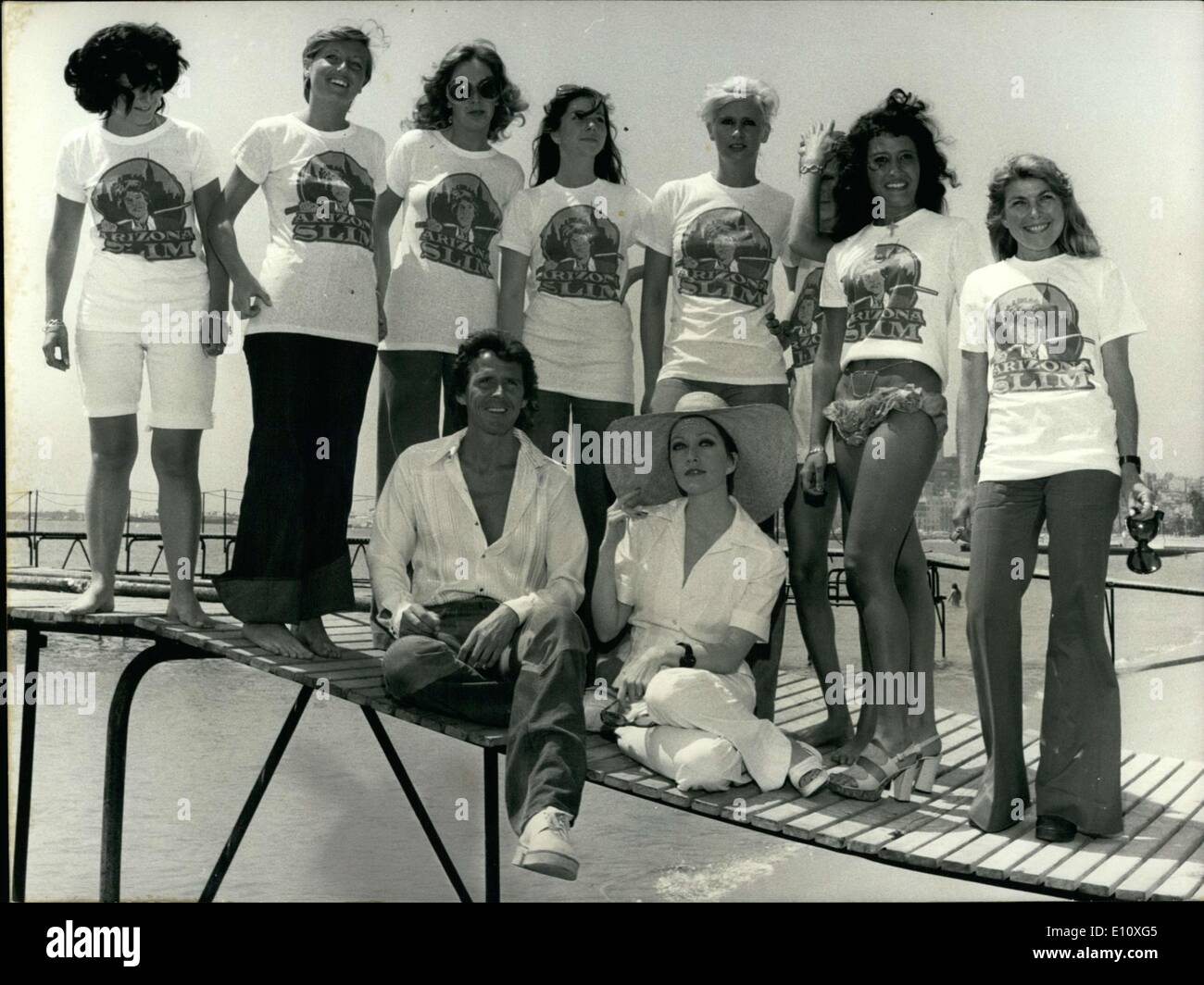 15. Mai 1974 - Chase Paul McGregor und Barbara in Cannes Stockfoto